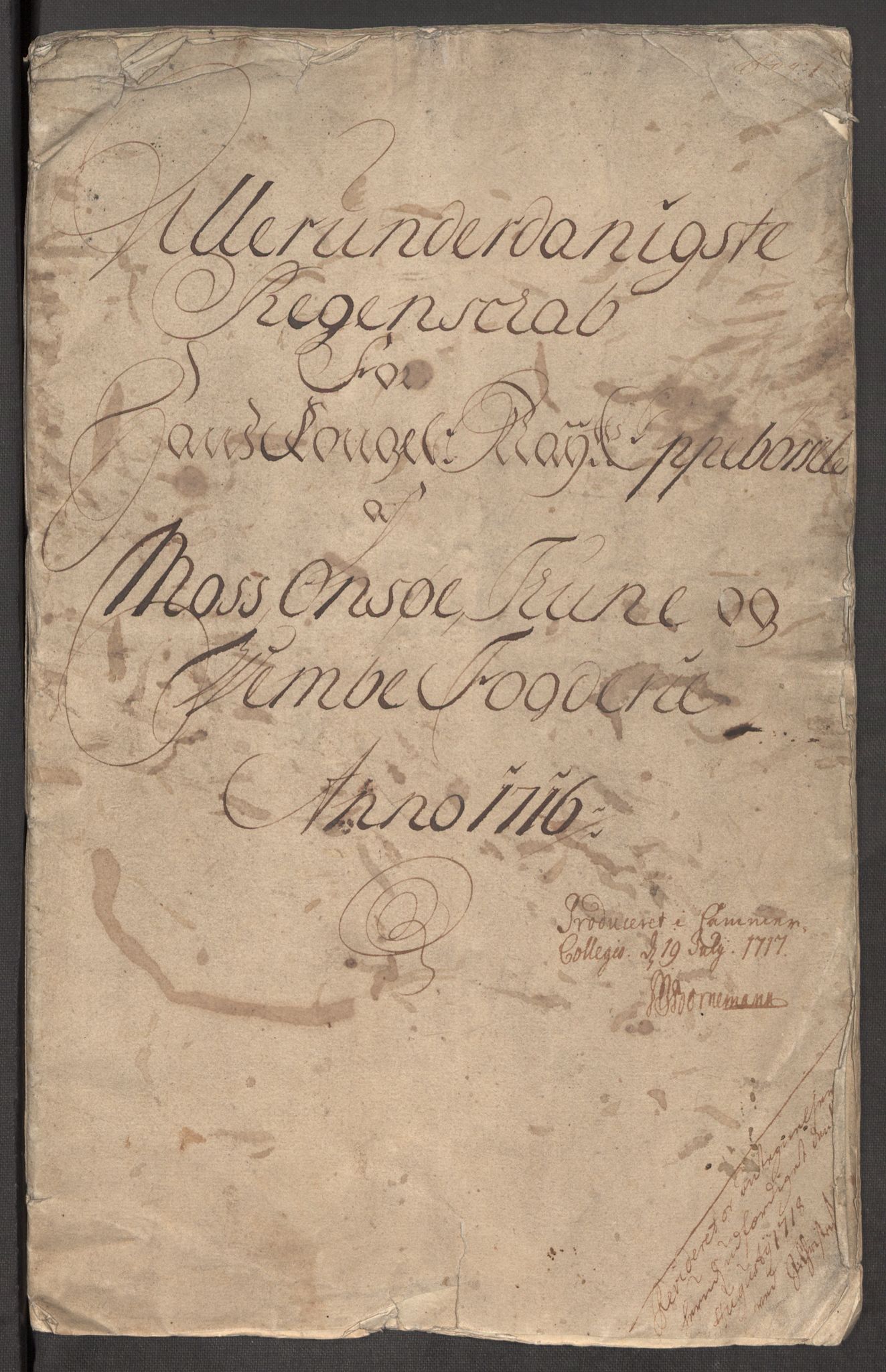 Rentekammeret inntil 1814, Reviderte regnskaper, Fogderegnskap, RA/EA-4092/R04/L0140: Fogderegnskap Moss, Onsøy, Tune, Veme og Åbygge, 1715-1716, p. 265