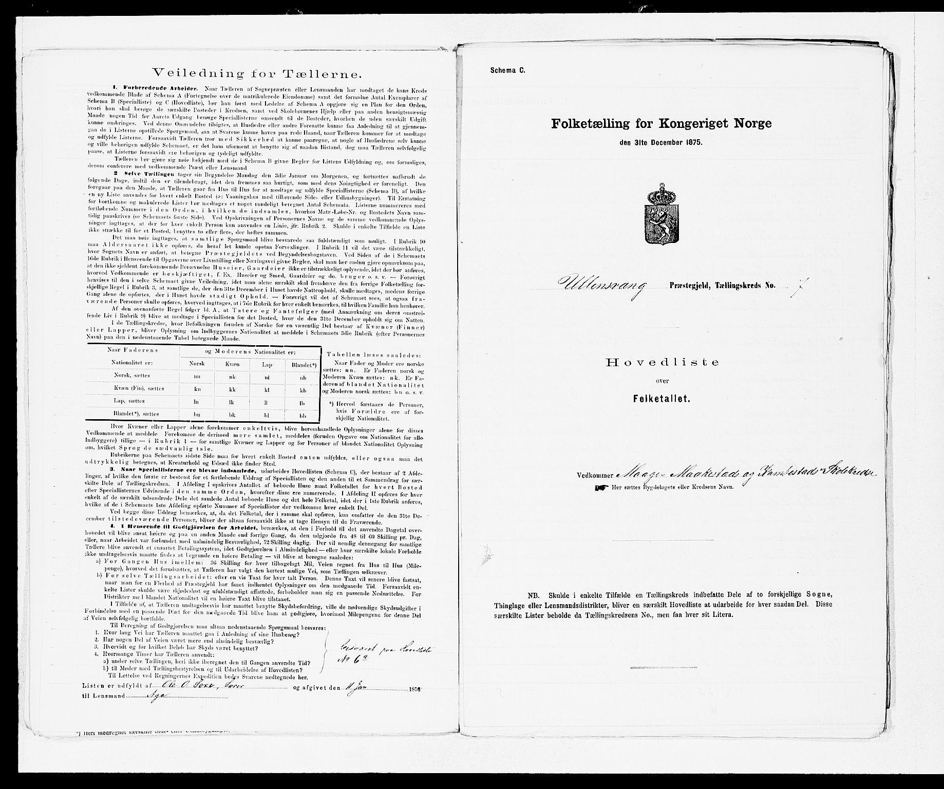 SAB, 1875 census for 1230P Ullensvang, 1875, p. 16