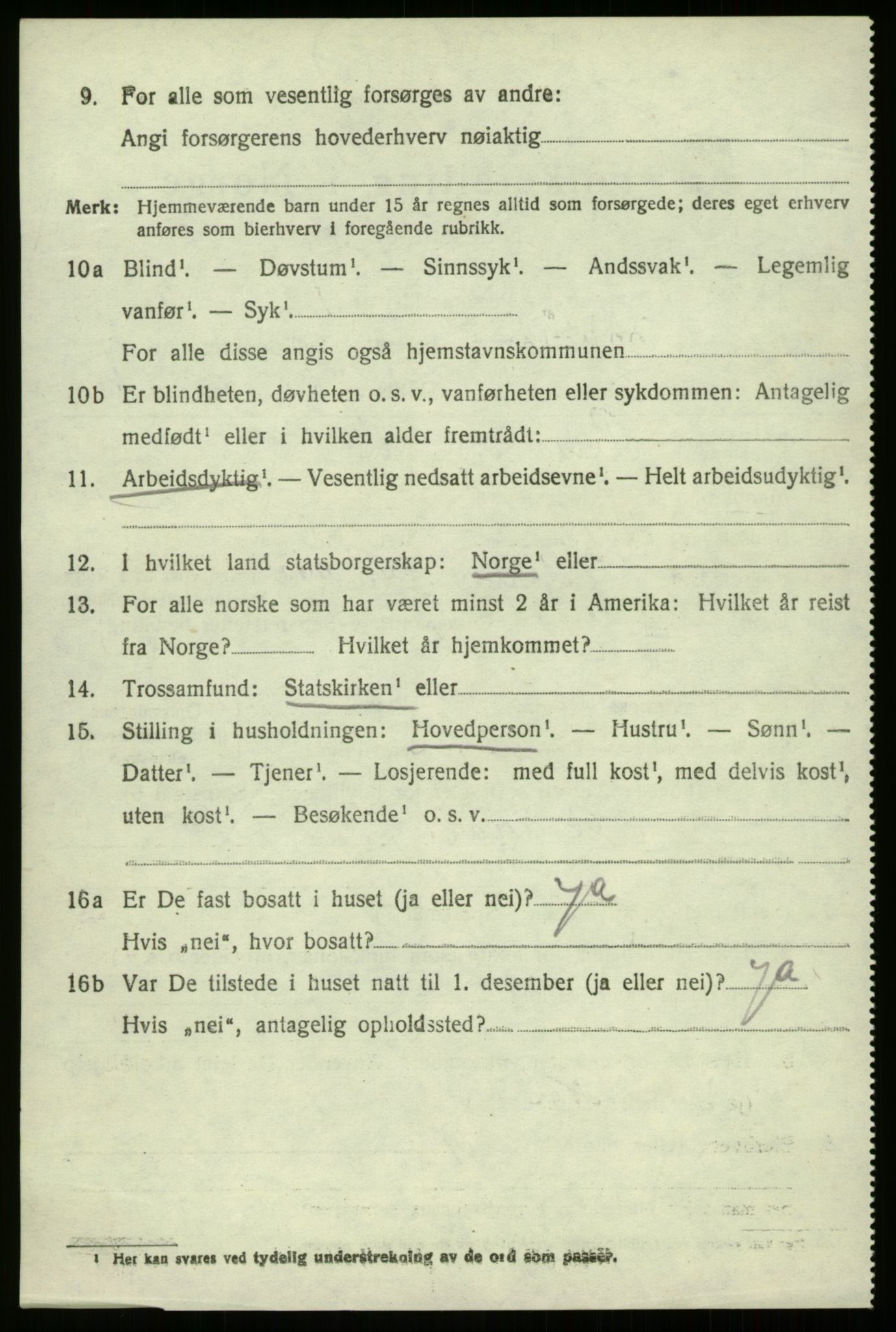 SAB, 1920 census for Davik, 1920, p. 4144