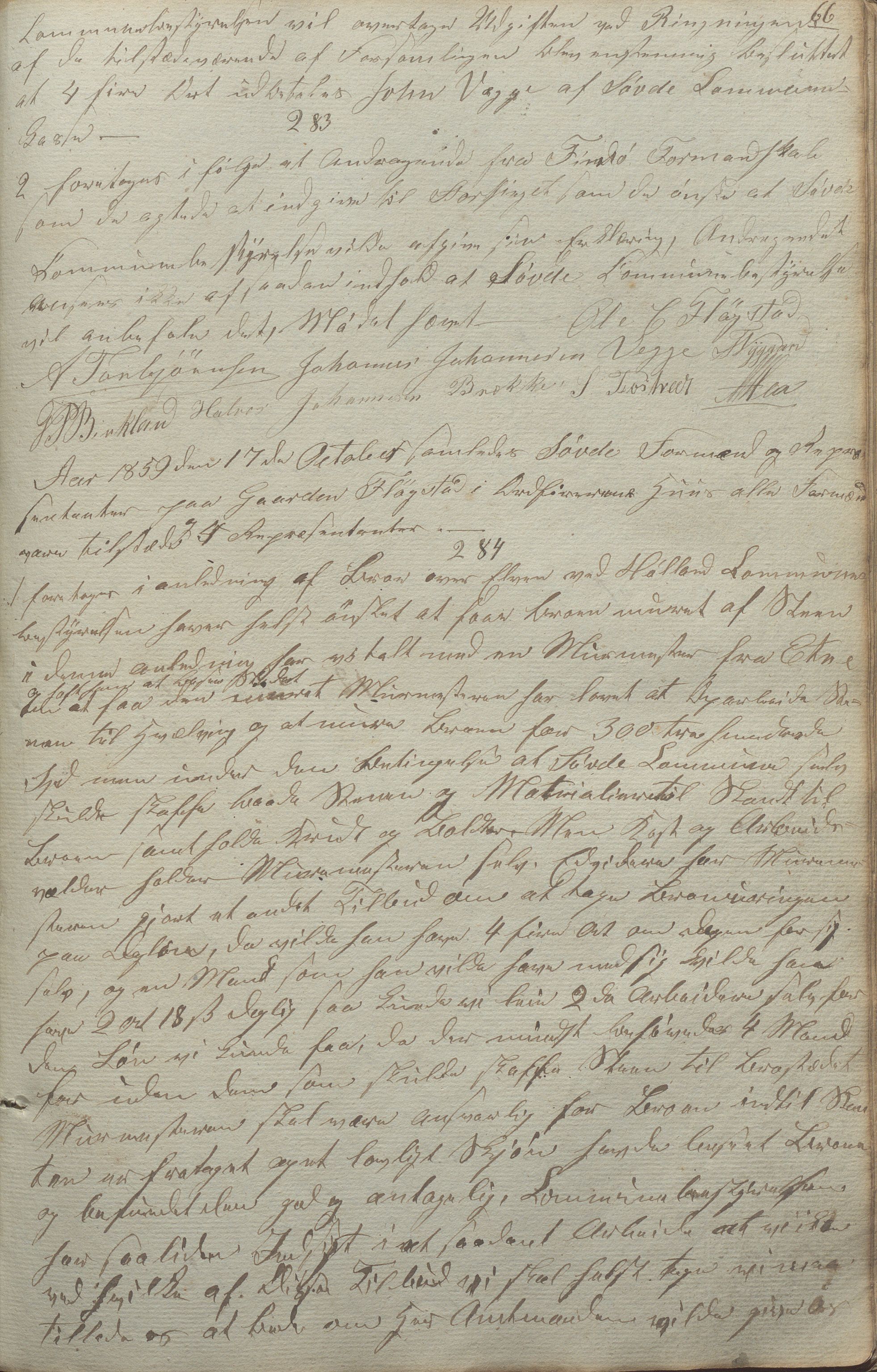 Sauda kommune - Formannskapet/sentraladministrasjonen, IKAR/K-100597/A/Aa/L0001: Møtebok, 1838-1888, p. 66a