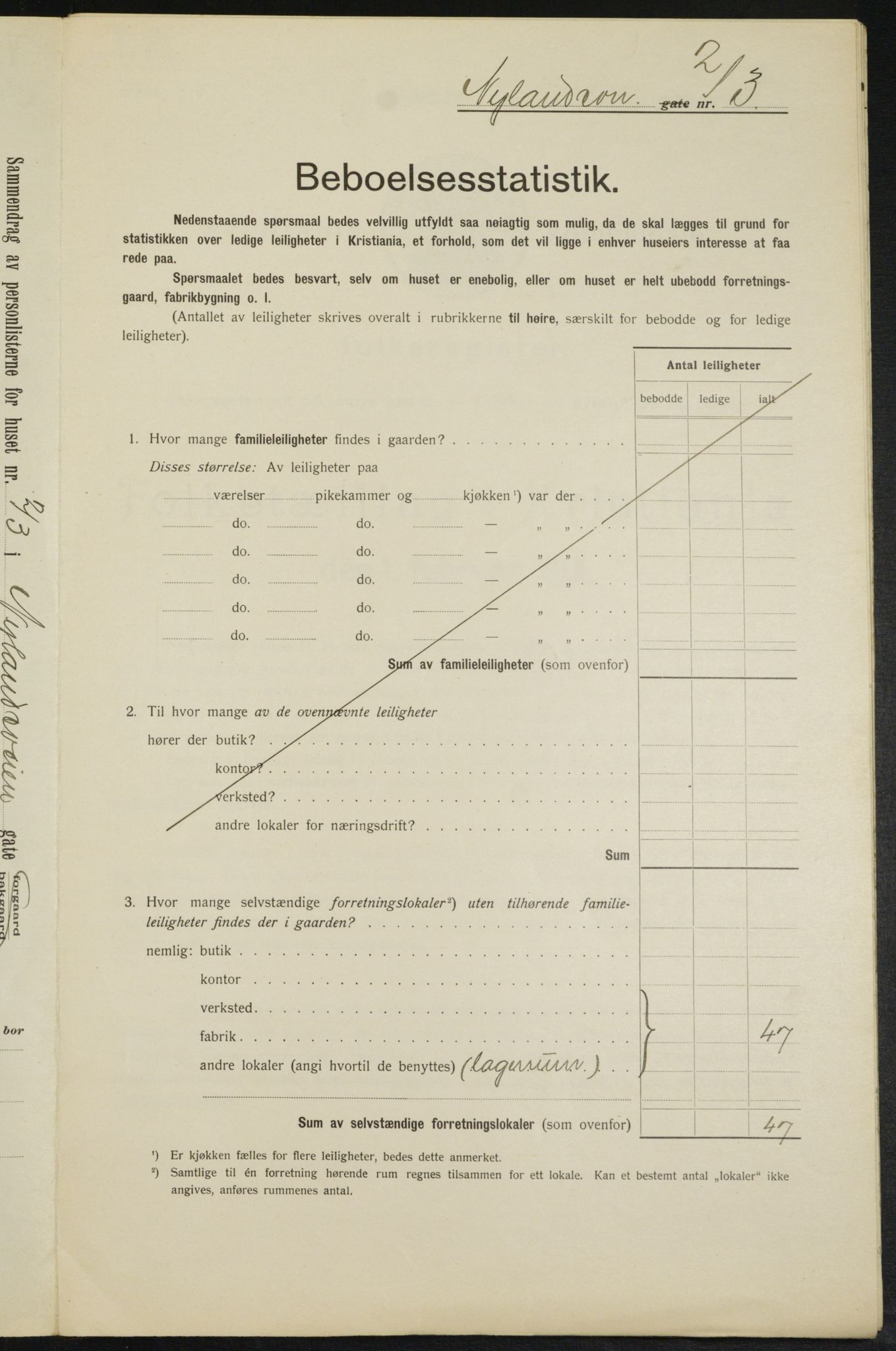 OBA, Municipal Census 1913 for Kristiania, 1913, p. 74107