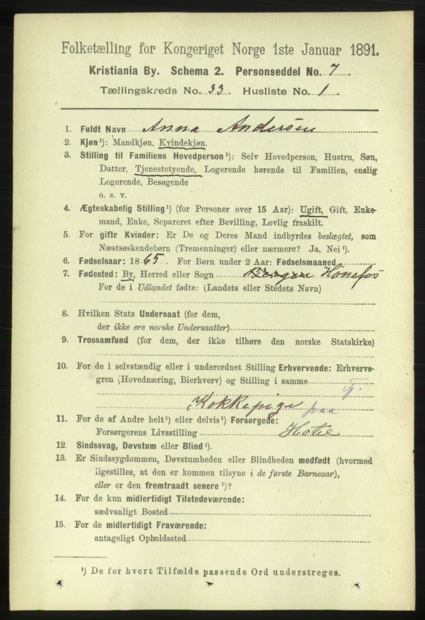 RA, 1891 census for 0301 Kristiania, 1891, p. 17706