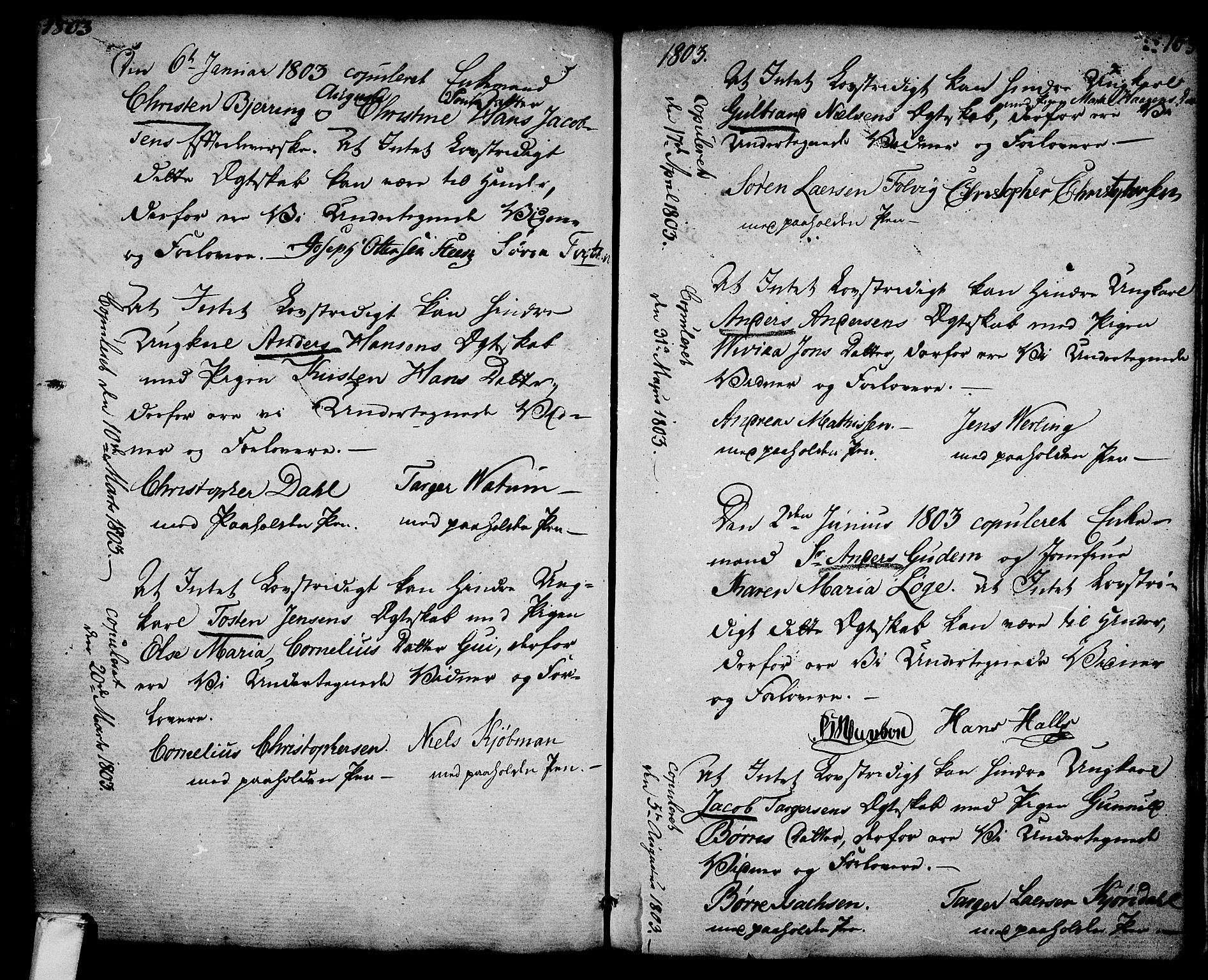 Larvik kirkebøker, SAKO/A-352/G/Ga/L0001: Parish register (copy) no. I 1, 1785-1807, p. 153