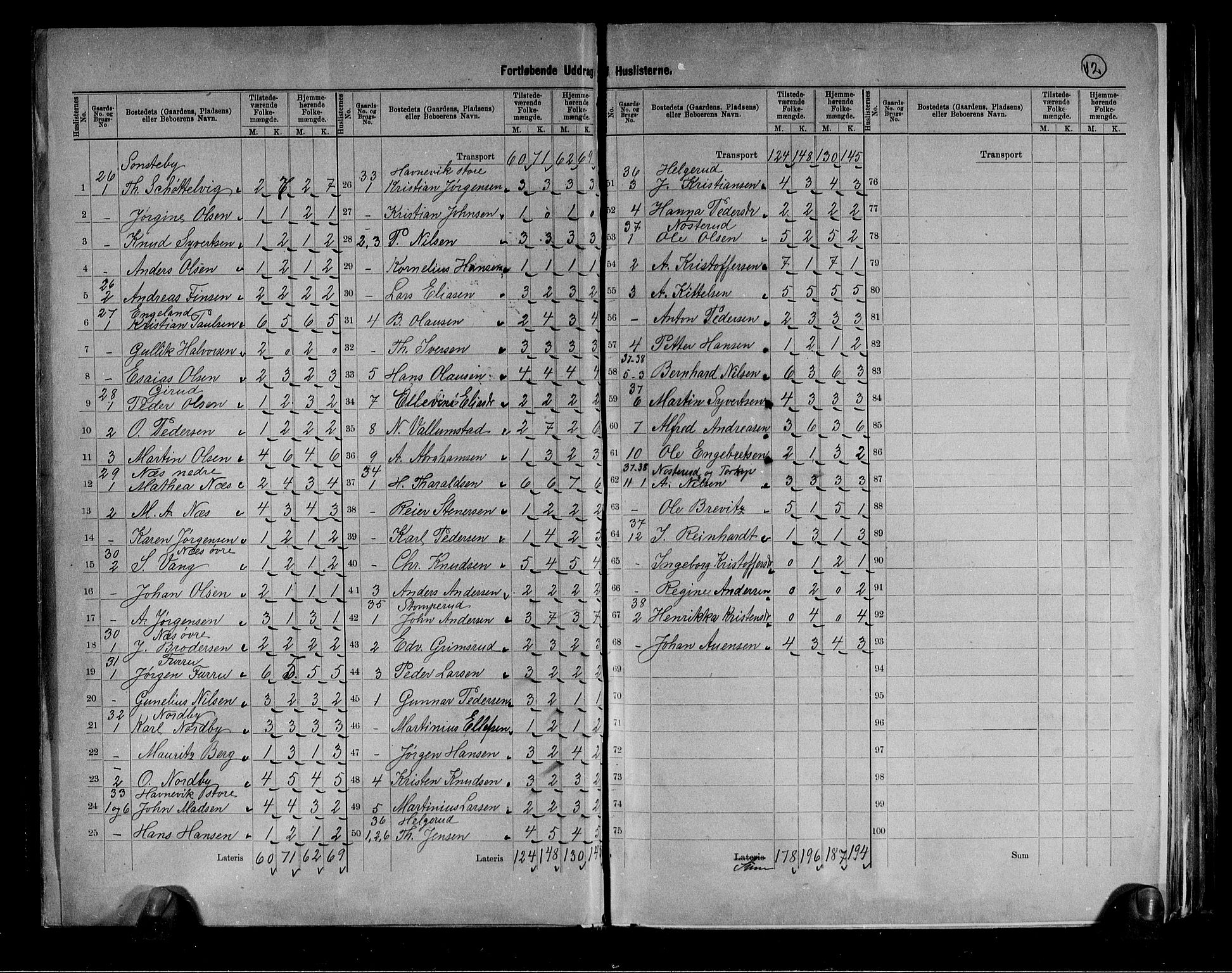 RA, 1891 census for 0711 Strømm, 1891, p. 12