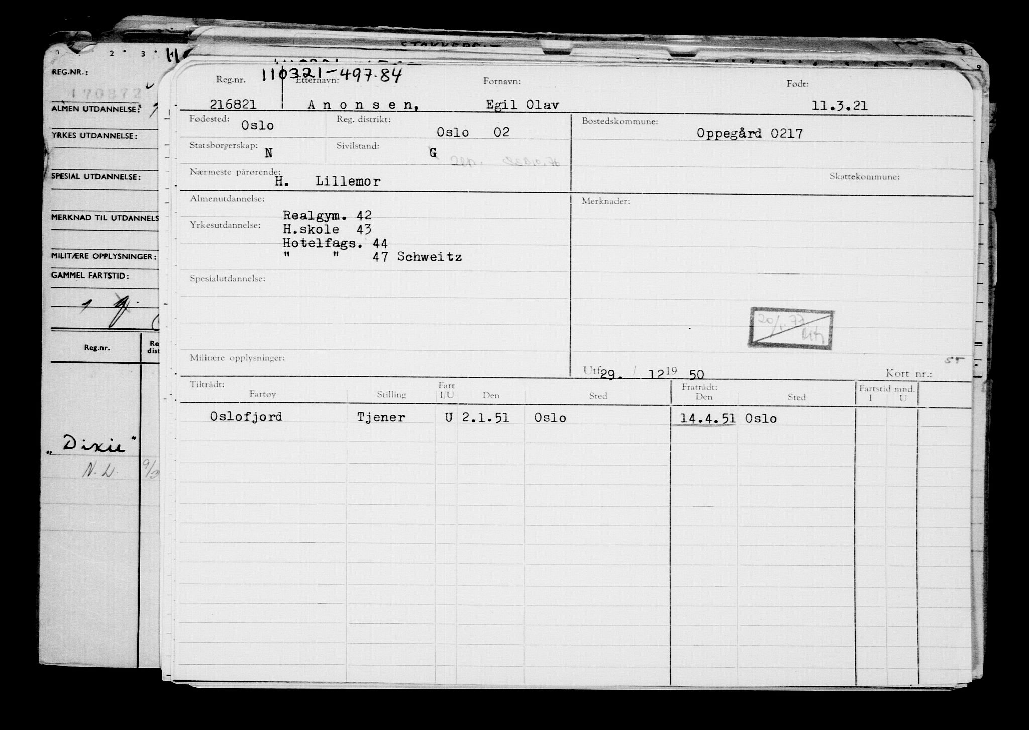 Direktoratet for sjømenn, AV/RA-S-3545/G/Gb/L0191: Hovedkort, 1921, p. 277