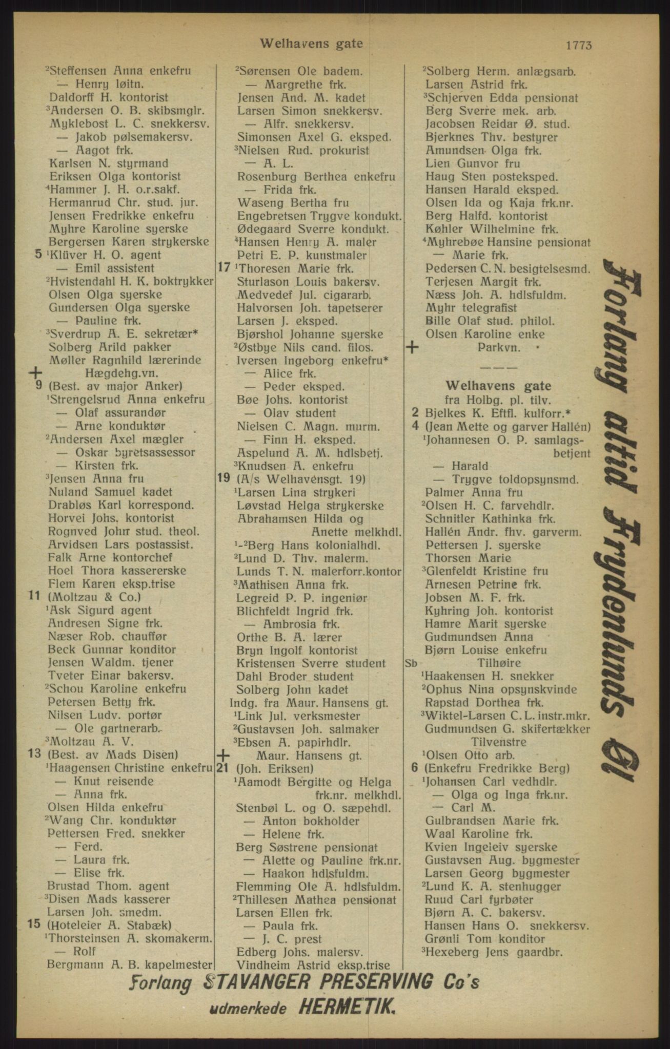 Kristiania/Oslo adressebok, PUBL/-, 1915, p. 1773