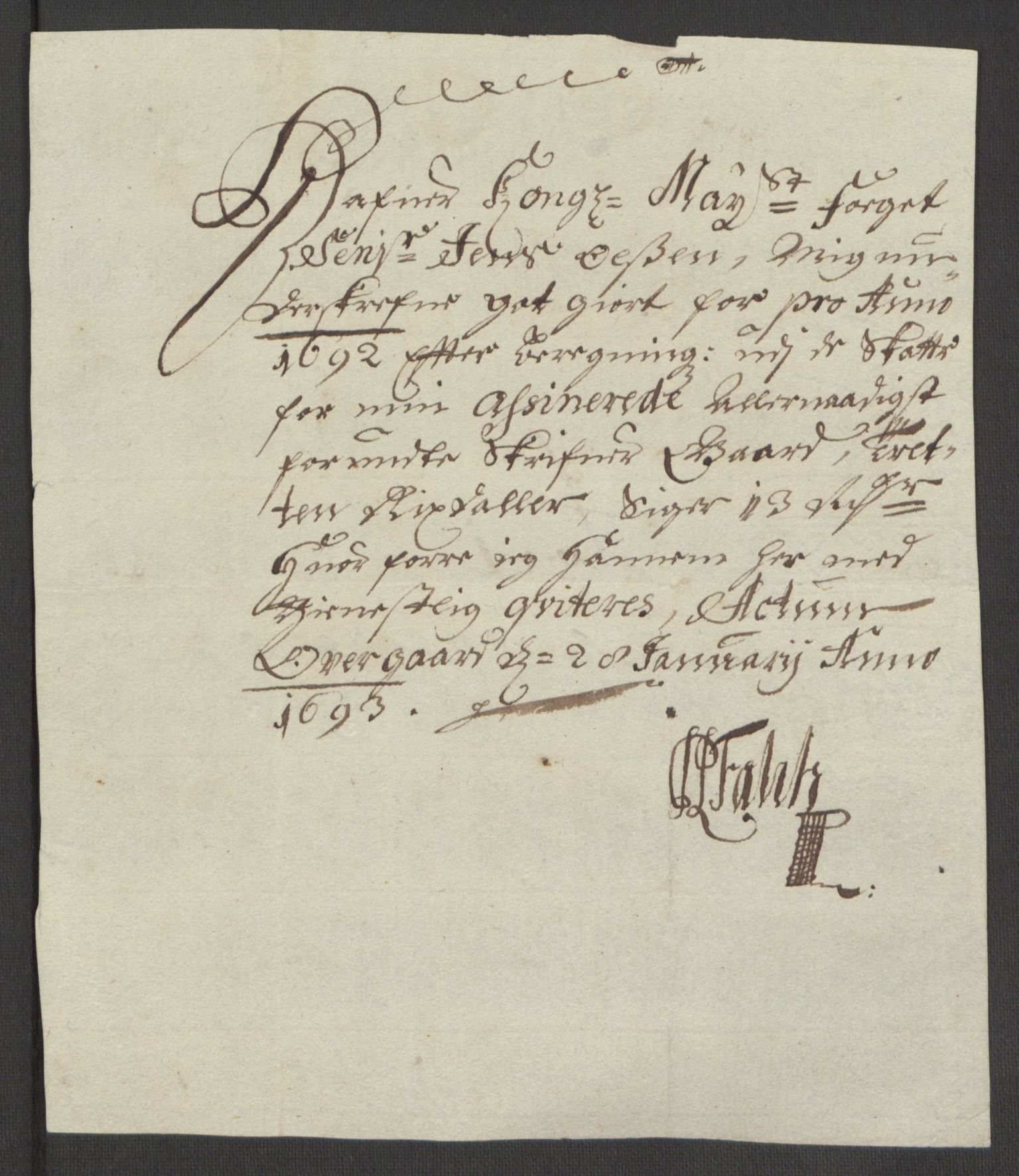 Rentekammeret inntil 1814, Reviderte regnskaper, Fogderegnskap, AV/RA-EA-4092/R64/L4424: Fogderegnskap Namdal, 1692-1695, p. 132