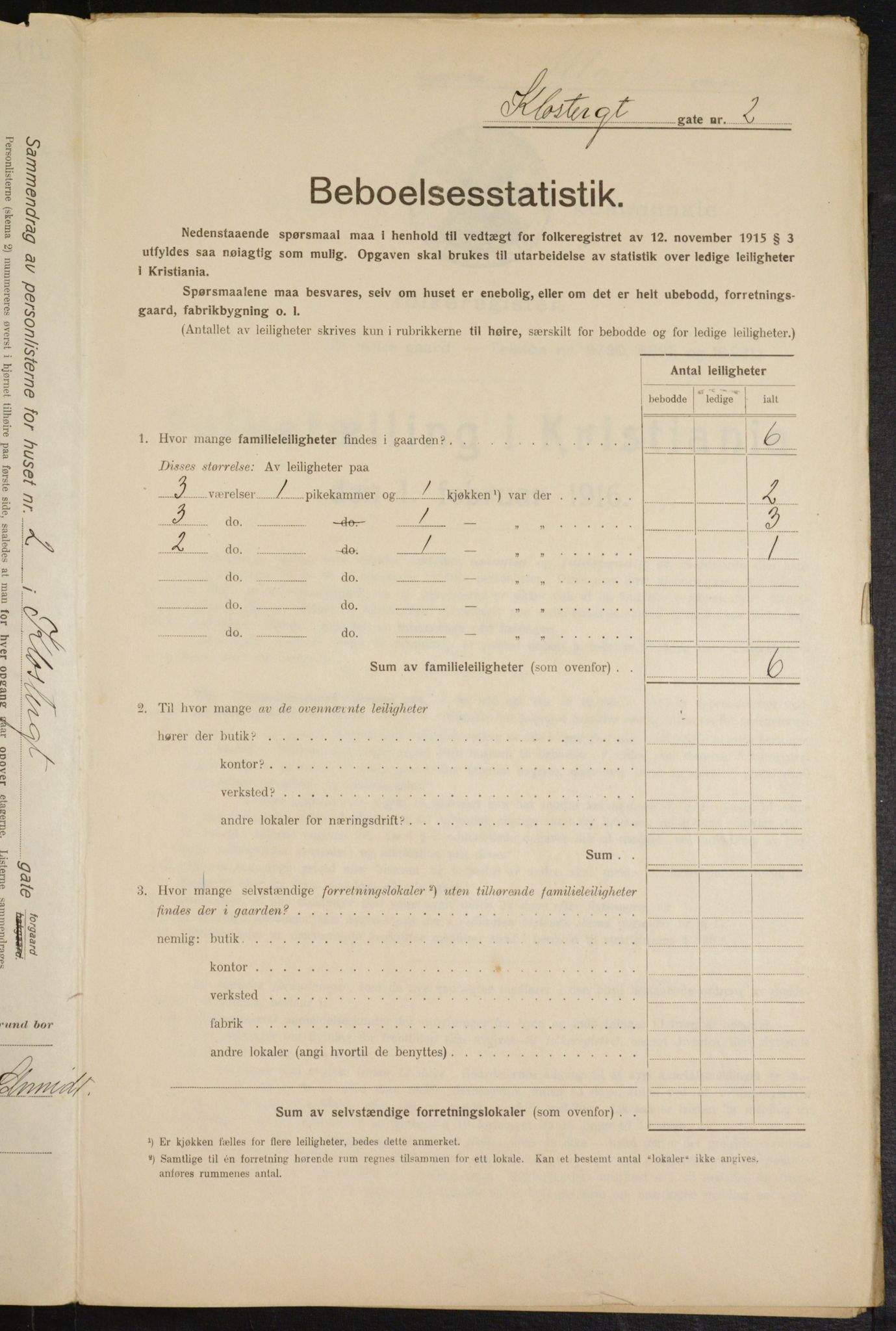 OBA, Municipal Census 1916 for Kristiania, 1916, p. 53195