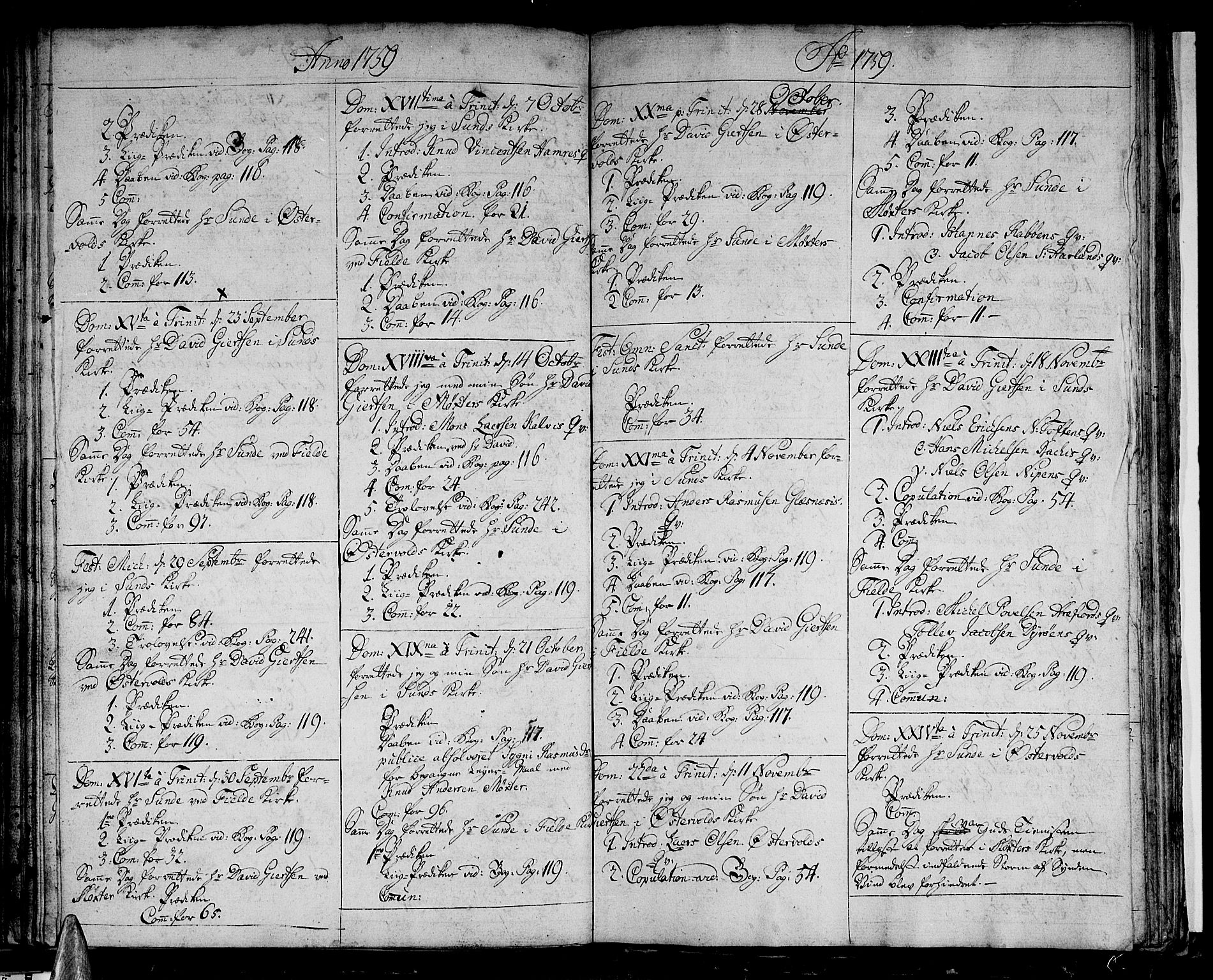 Sund sokneprestembete, AV/SAB-A-99930: Parish register (official) no. A 3, 1740-1769