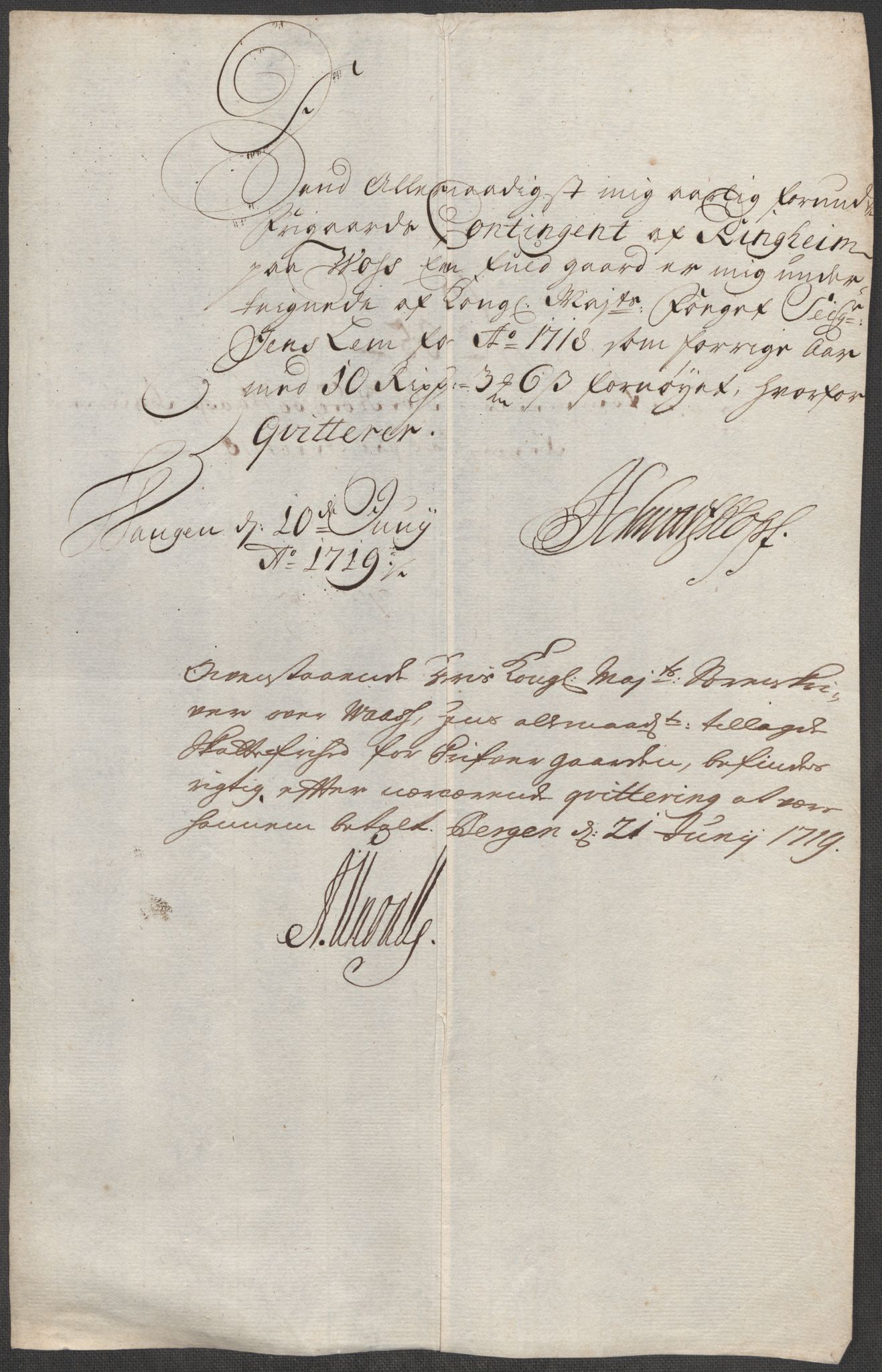 Rentekammeret inntil 1814, Reviderte regnskaper, Fogderegnskap, AV/RA-EA-4092/R51/L3202: Fogderegnskap Nordhordland og Voss, 1718, p. 155