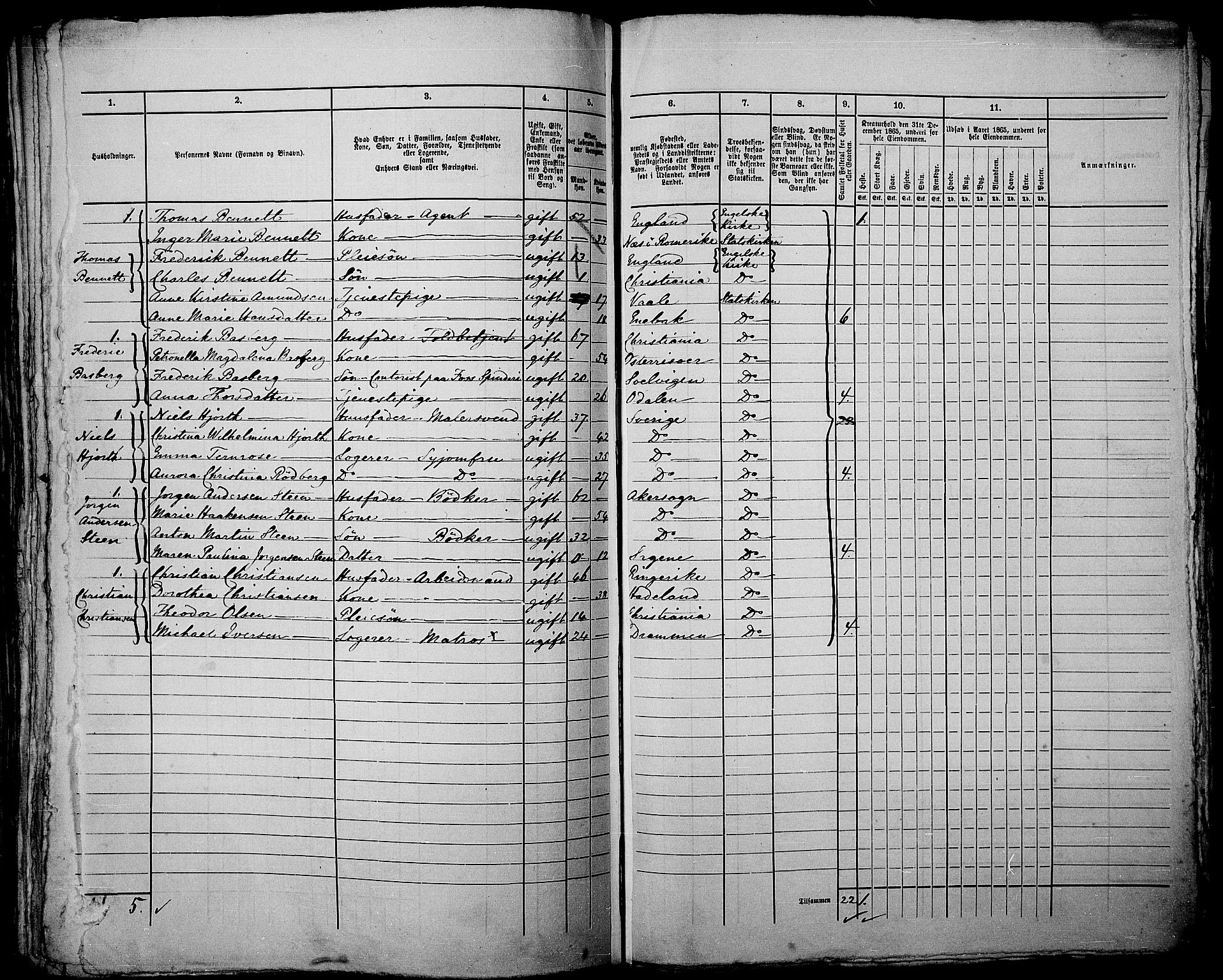 RA, 1865 census for Kristiania, 1865, p. 502