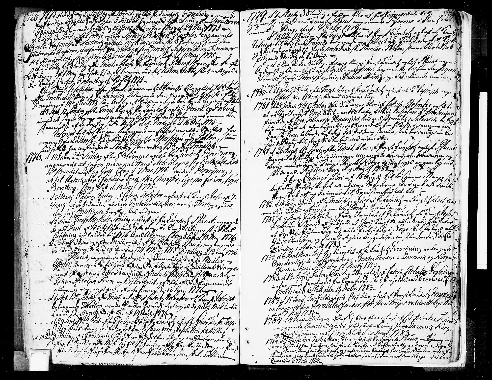 Oslo domkirke Kirkebøker, SAO/A-10752/F/Fa/L0004: Parish register (official) no. 4, 1743-1786, p. 1126-1127