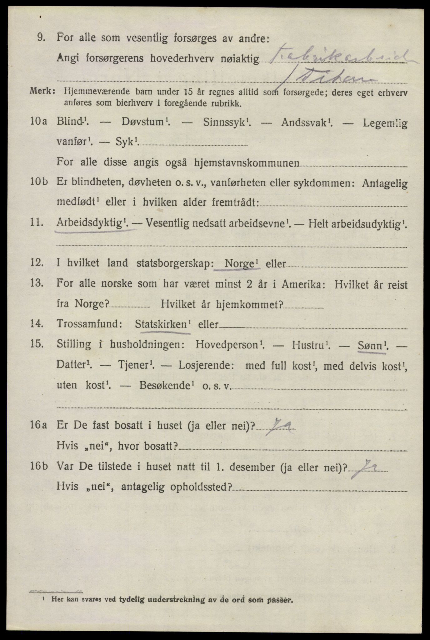 SAO, 1920 census for Glemmen, 1920, p. 21038
