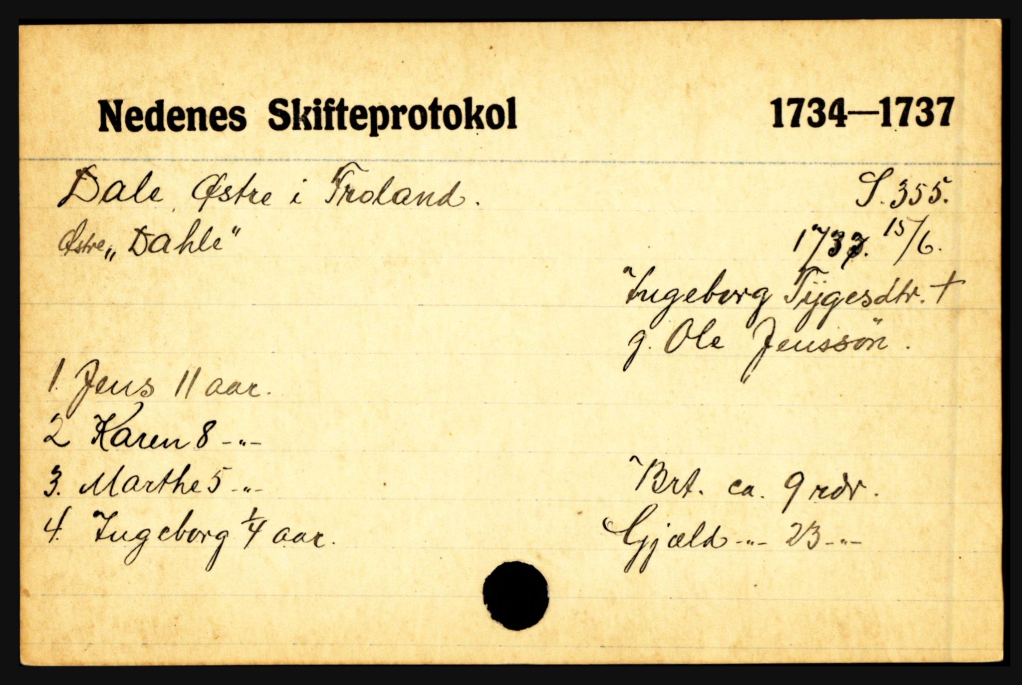 Nedenes sorenskriveri før 1824, AV/SAK-1221-0007/H, p. 5057