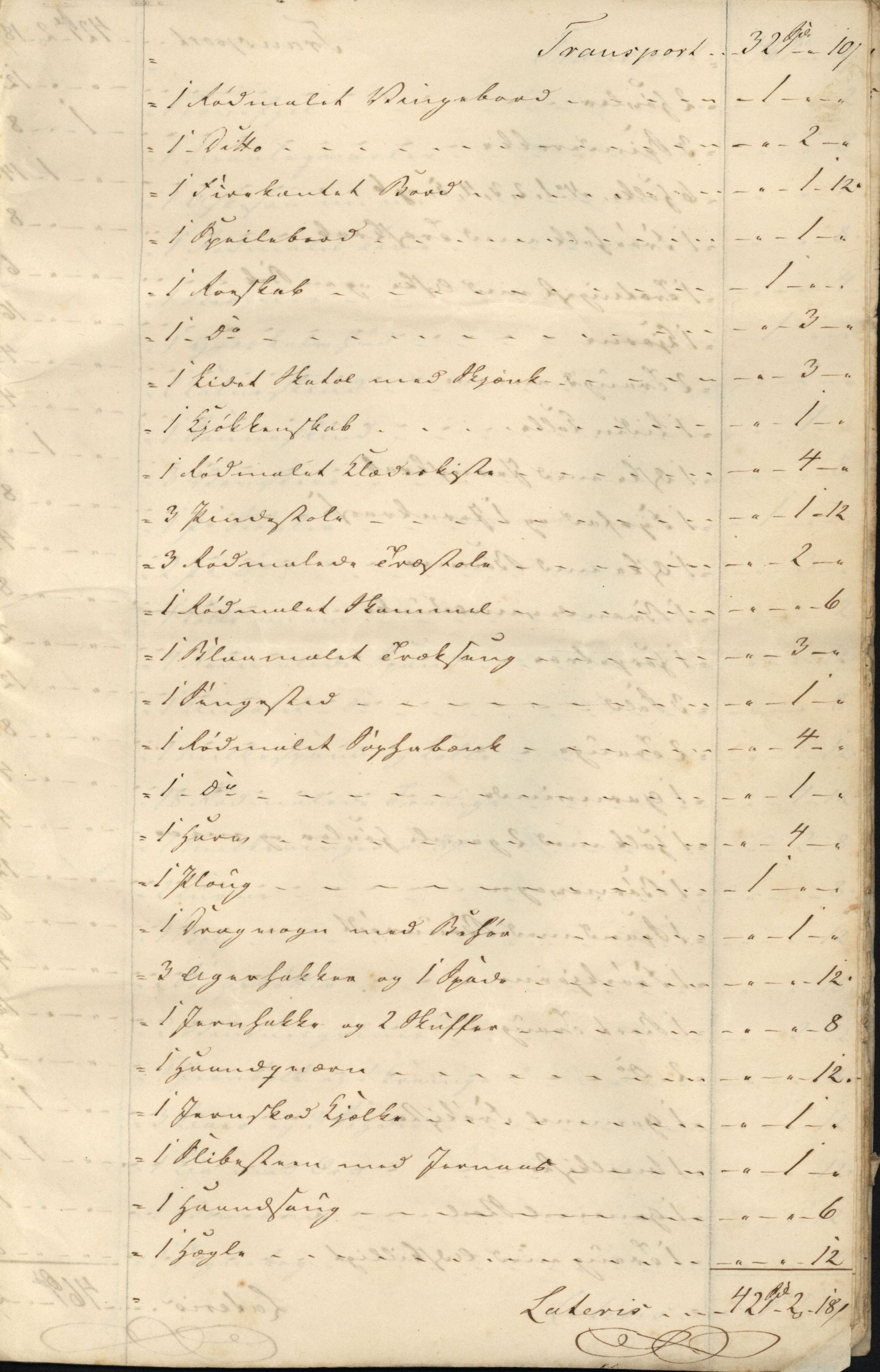 Pa 806 - Kalsrudslekten, VEMU/A-1929/F/L0002: Brev, kvitteringer, invitasjoner, kontrakter m.m., 1782-1870, p. 31