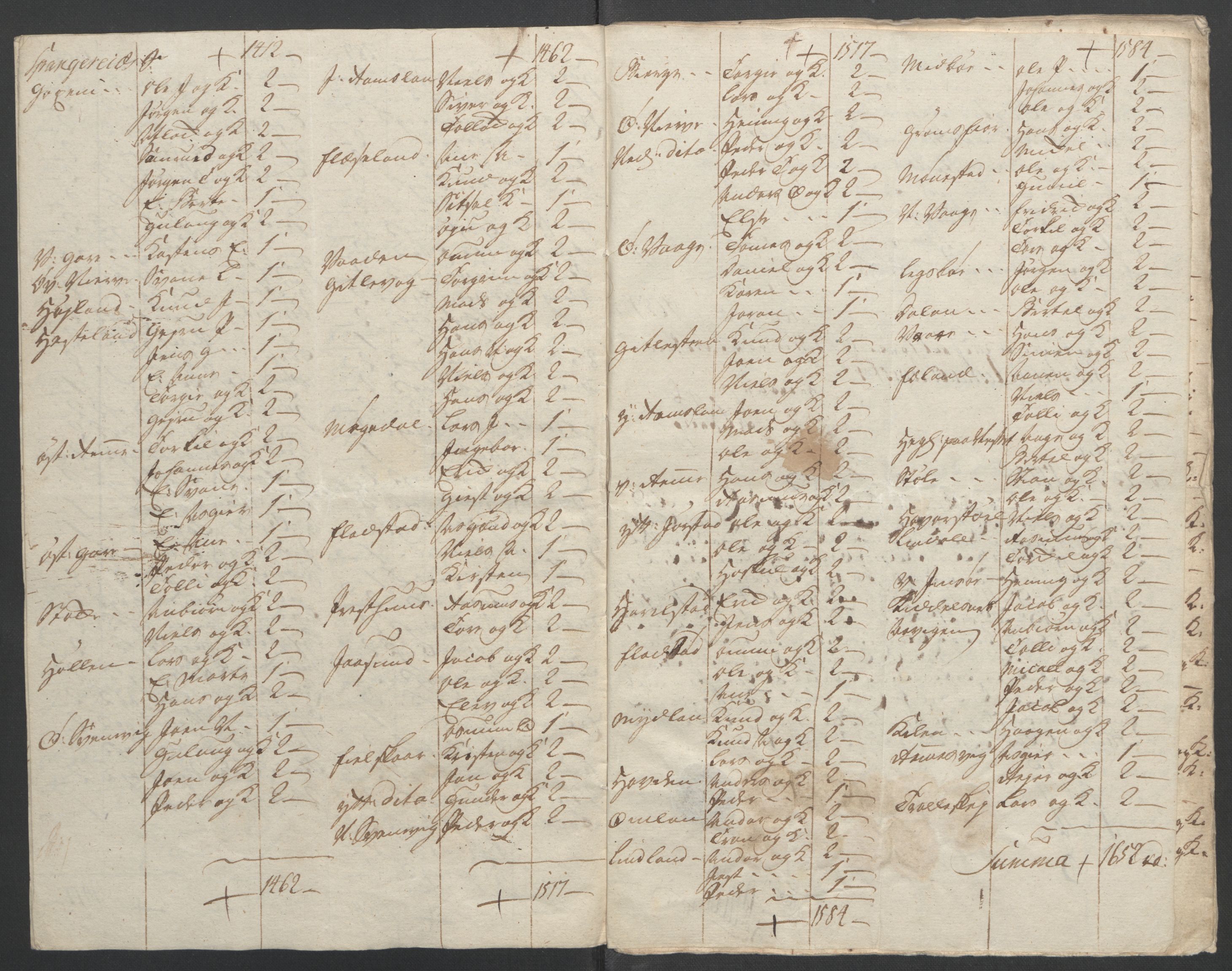 Rentekammeret inntil 1814, Reviderte regnskaper, Fogderegnskap, AV/RA-EA-4092/R45/L2704: Ekstraskatten Lista og Mandal, 1762-1768, p. 309