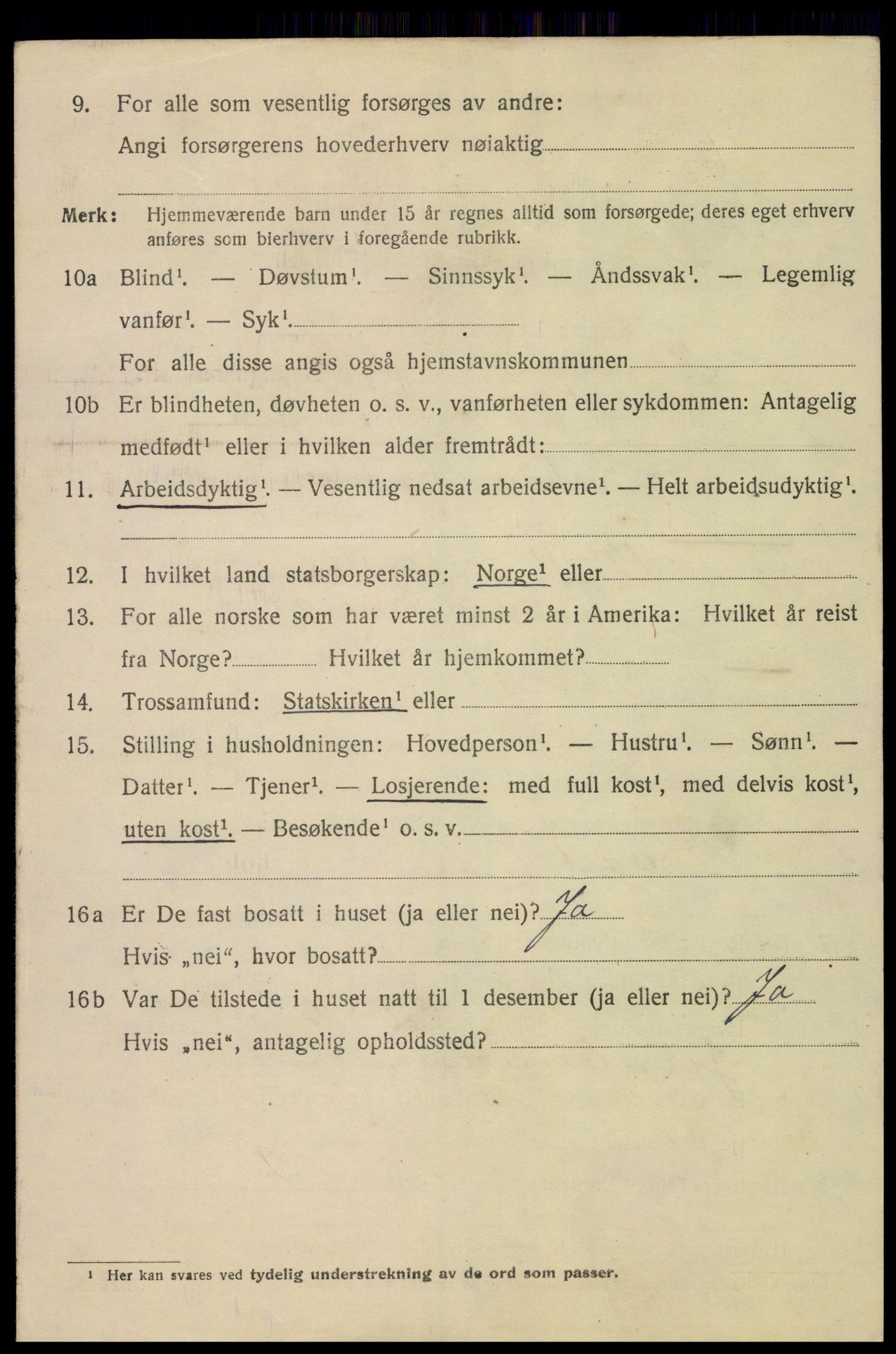 SAH, 1920 census for Hamar, 1920, p. 5756