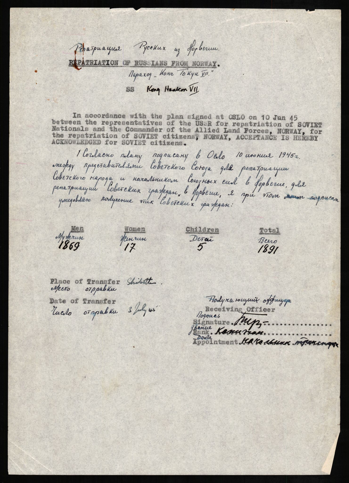 Flyktnings- og fangedirektoratet, Repatrieringskontoret, AV/RA-S-1681/D/Db/L0024: Displaced Persons (DPs) og sivile tyskere, 1945-1948, p. 4