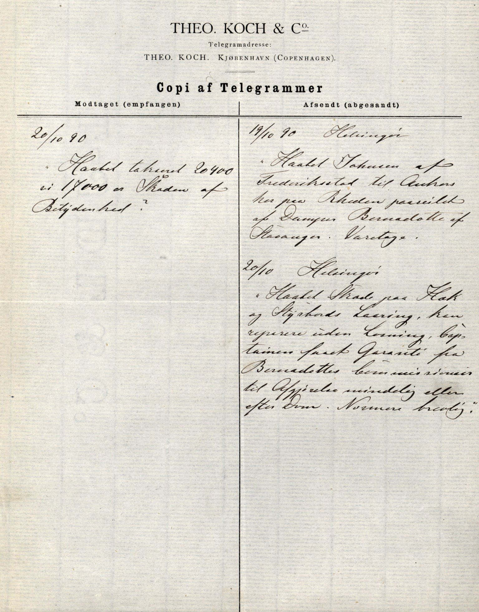 Pa 63 - Østlandske skibsassuranceforening, VEMU/A-1079/G/Ga/L0025/0004: Havaridokumenter / Imanuel, Hefhi, Guldregn, Haabet, Harald, Windsor, 1890, p. 73