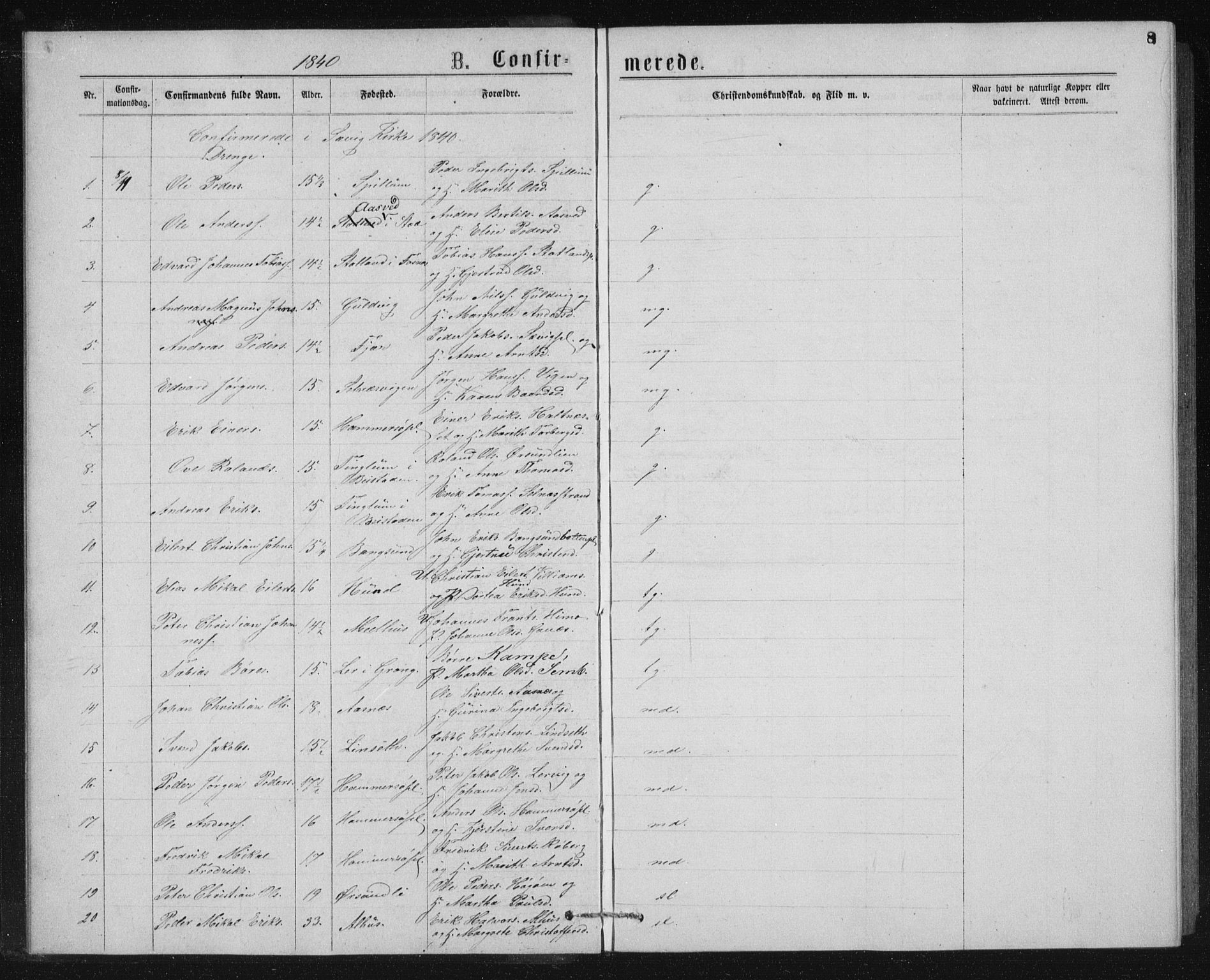 Ministerialprotokoller, klokkerbøker og fødselsregistre - Nord-Trøndelag, SAT/A-1458/768/L0567: Parish register (official) no. 768A02, 1837-1865, p. 8