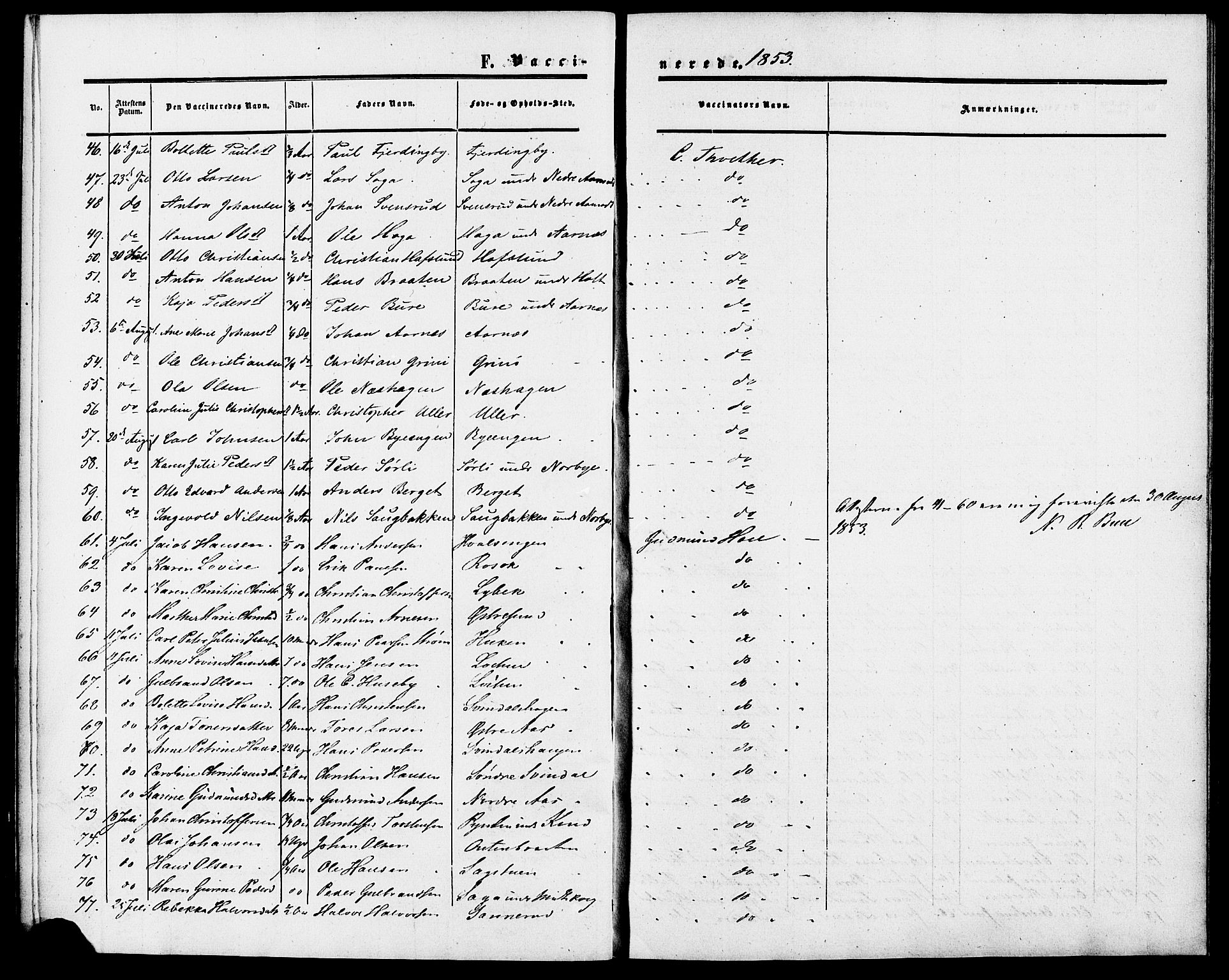 Fet prestekontor Kirkebøker, AV/SAO-A-10370a/F/Fa/L0010a: Parish register (official) no. I 10A, 1851-1859