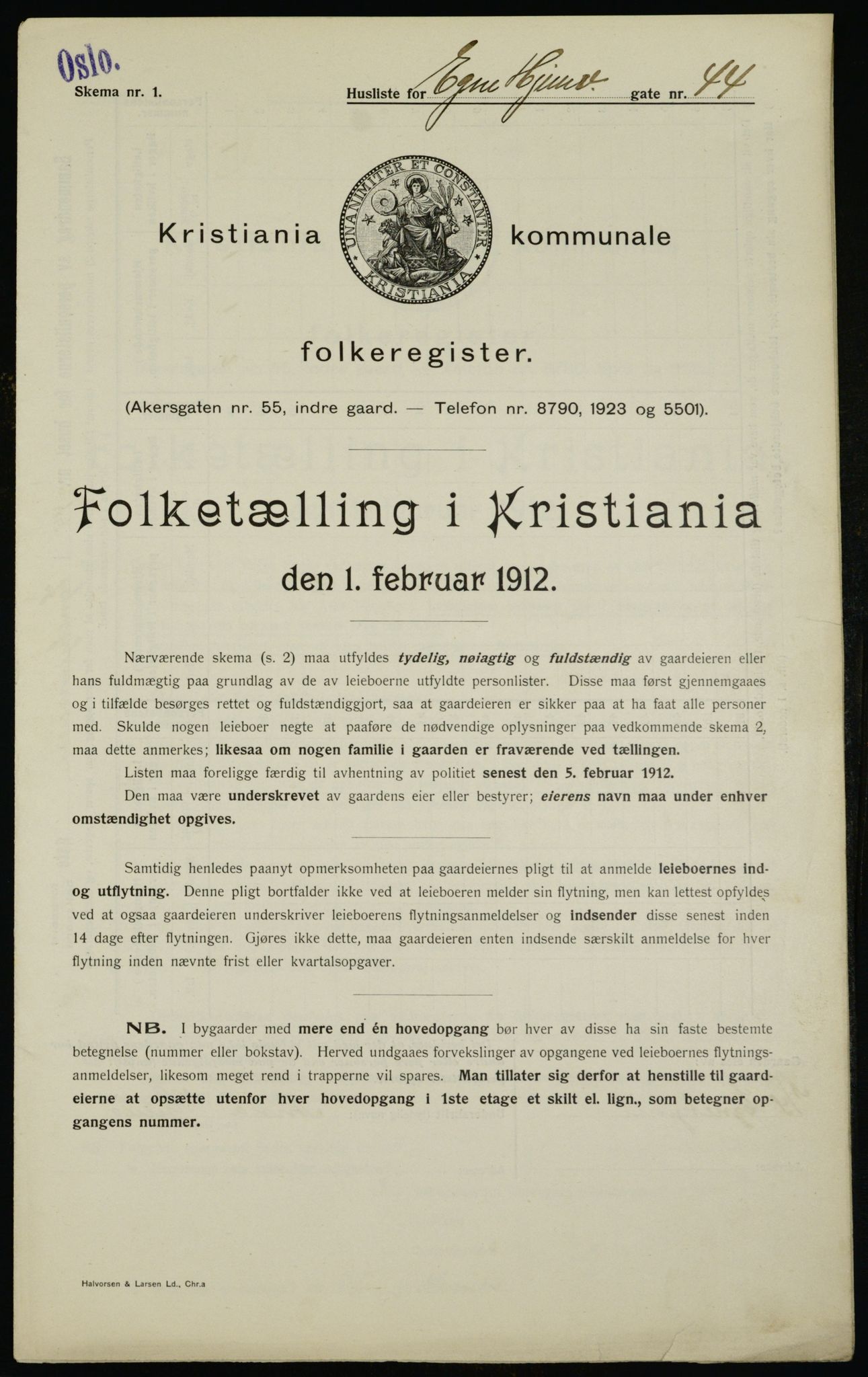 OBA, Municipal Census 1912 for Kristiania, 1912, p. 18893