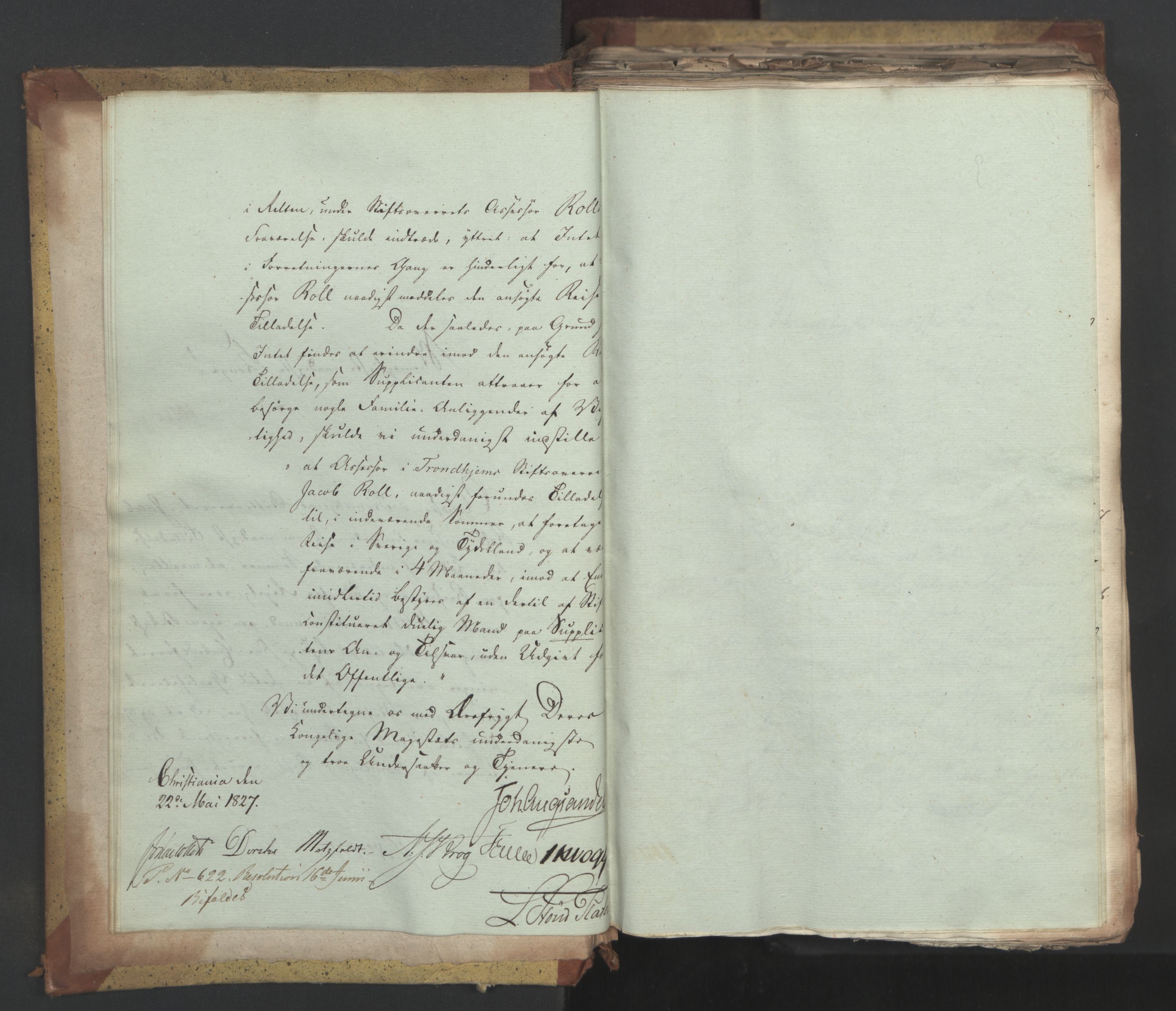 Statsrådsavdelingen i Stockholm, AV/RA-S-1003/D/Da/L0051: Regjeringsinnstillinger nr. 4310-4565, 1827, p. 13