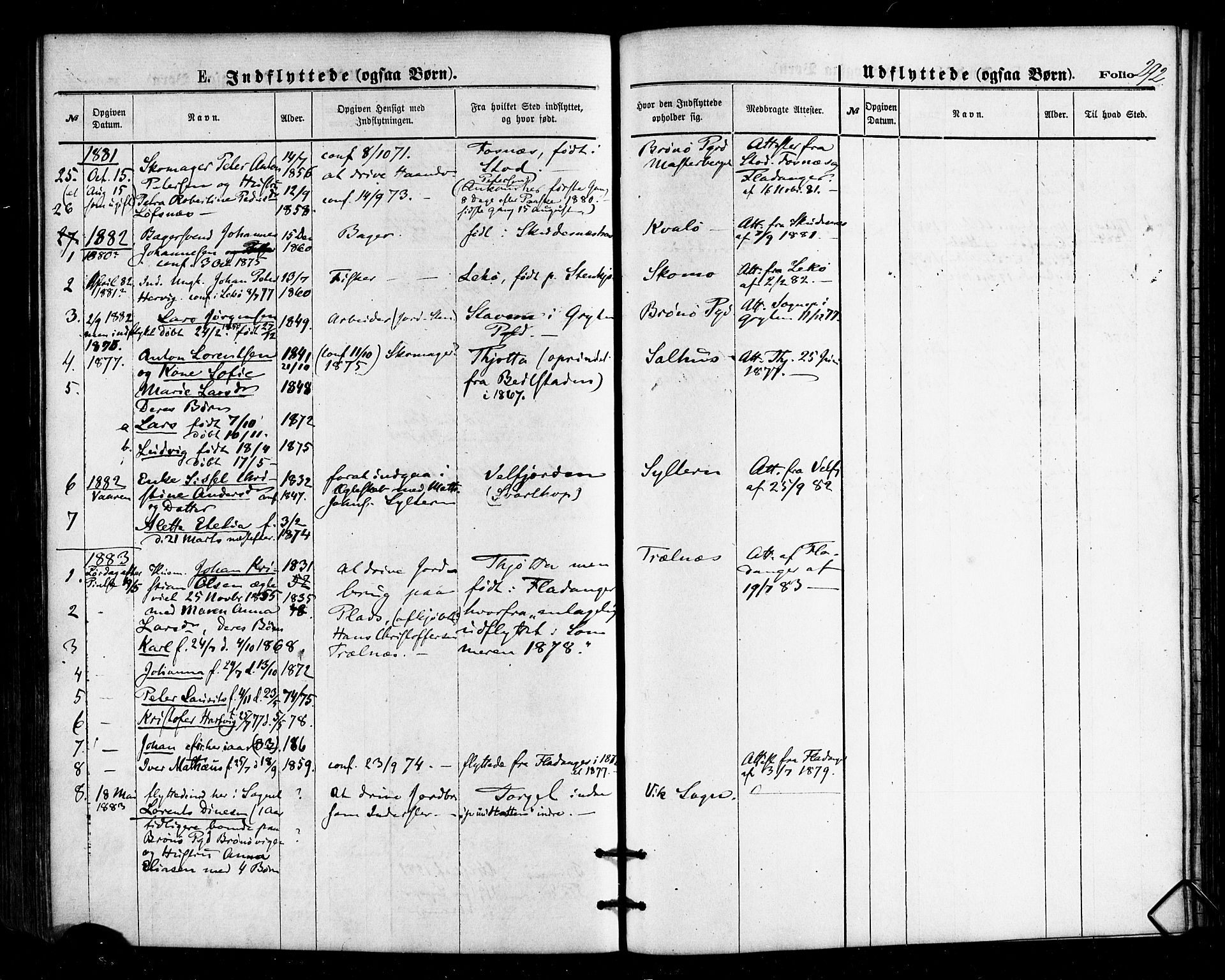 Ministerialprotokoller, klokkerbøker og fødselsregistre - Nordland, SAT/A-1459/813/L0199: Parish register (official) no. 813A09, 1875-1885, p. 292