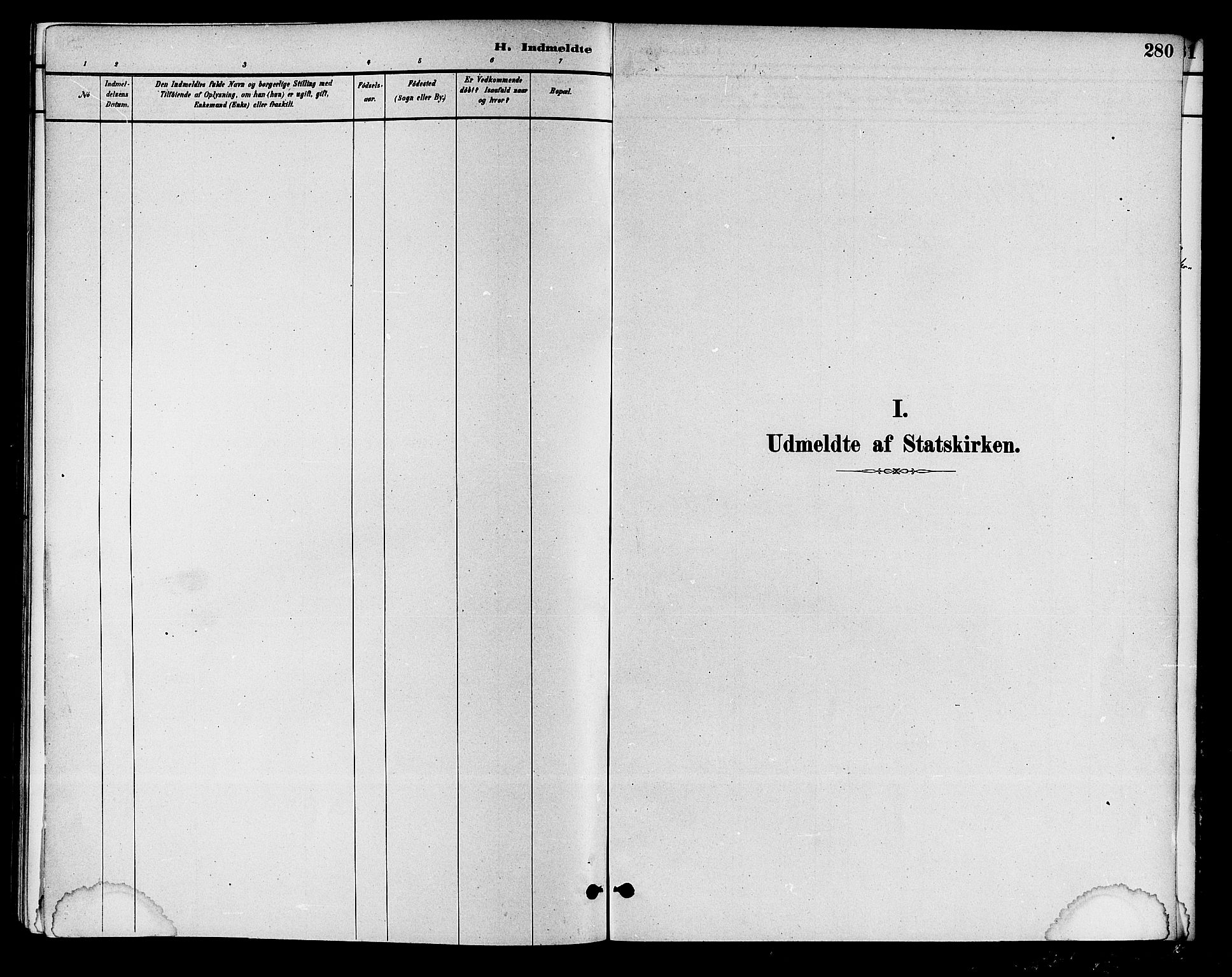 Krødsherad kirkebøker, AV/SAKO-A-19/G/Ga/L0001: Parish register (copy) no. 1, 1879-1893, p. 280