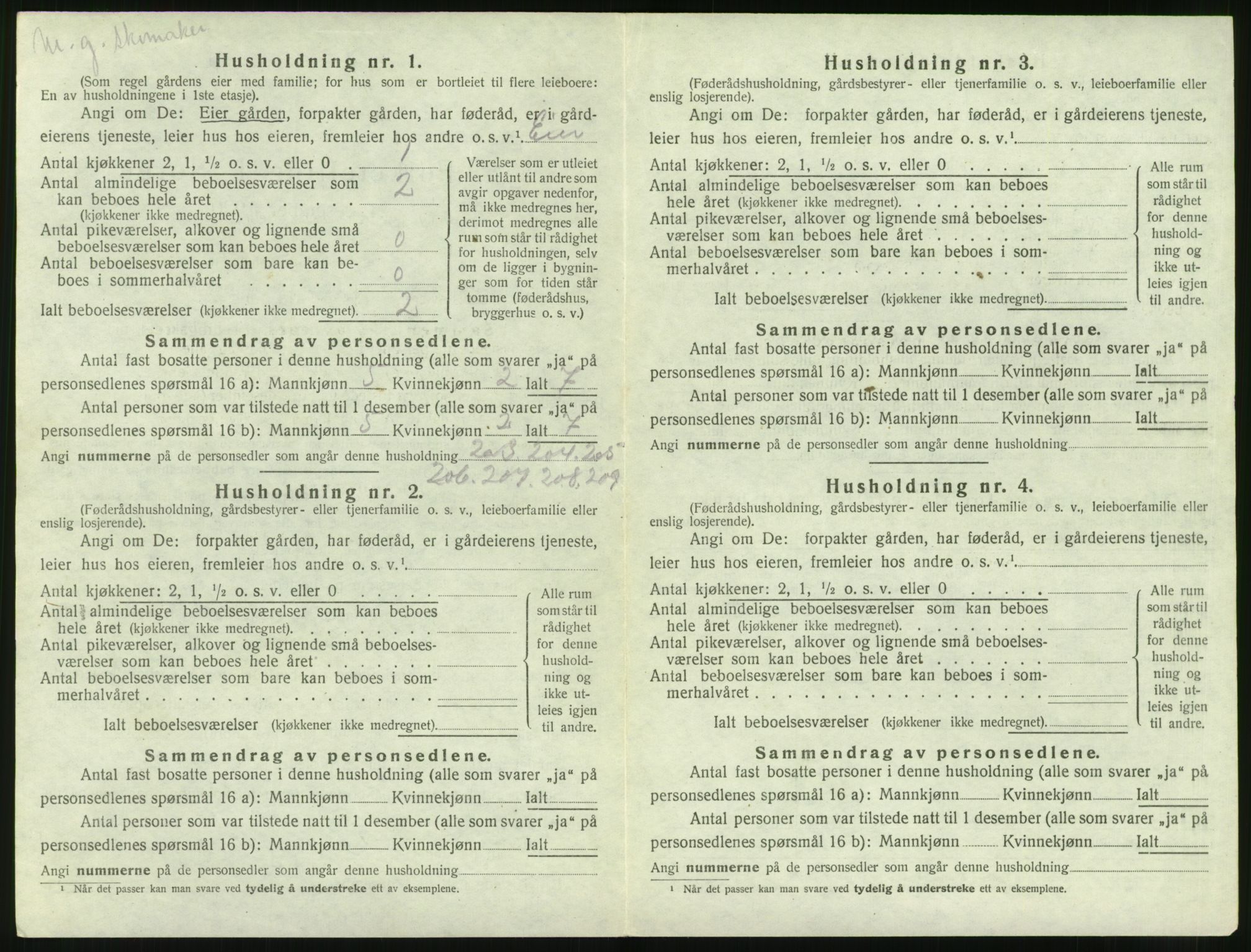 SAT, 1920 census for Hen, 1920, p. 373