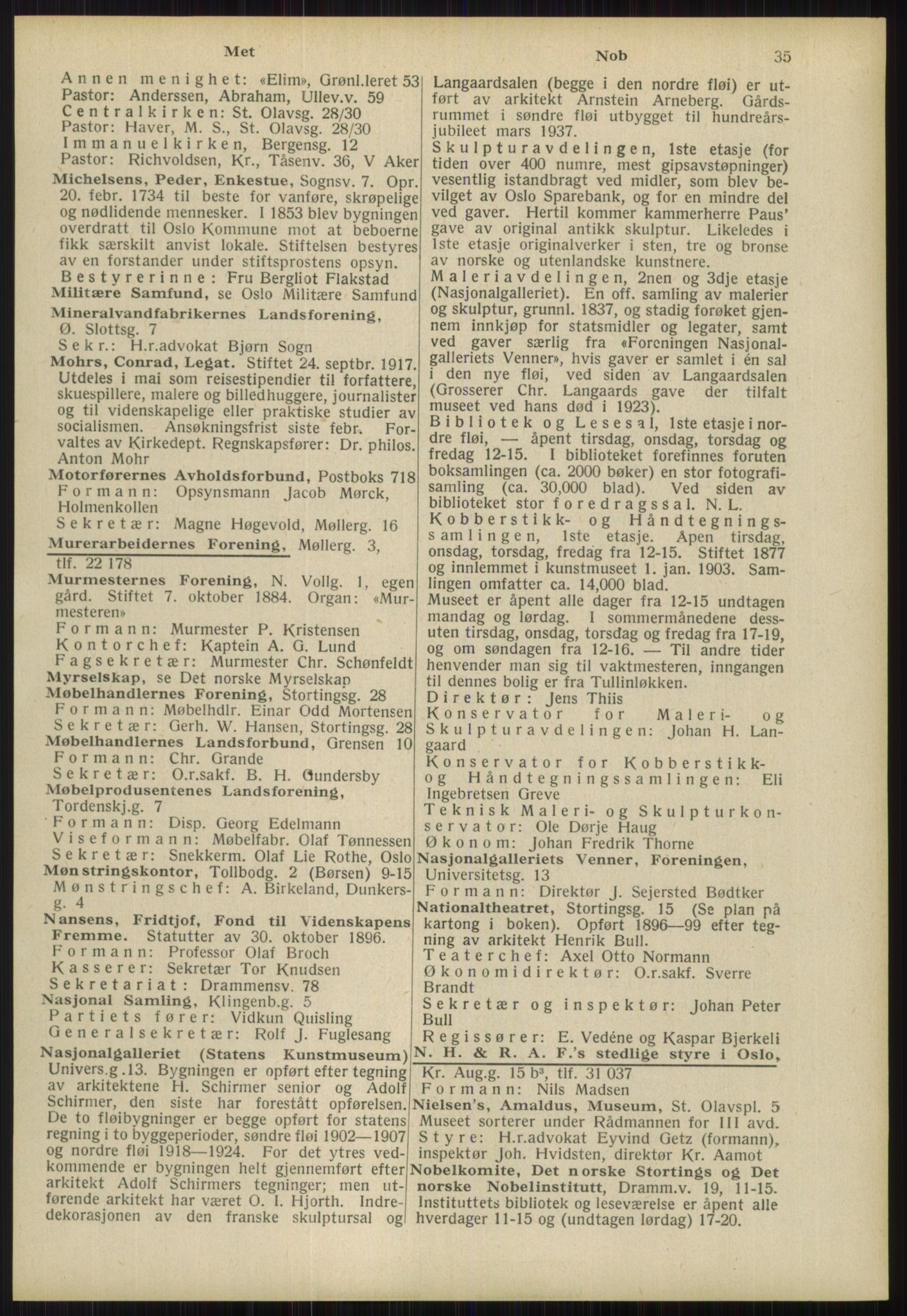 Kristiania/Oslo adressebok, PUBL/-, 1939, p. 35