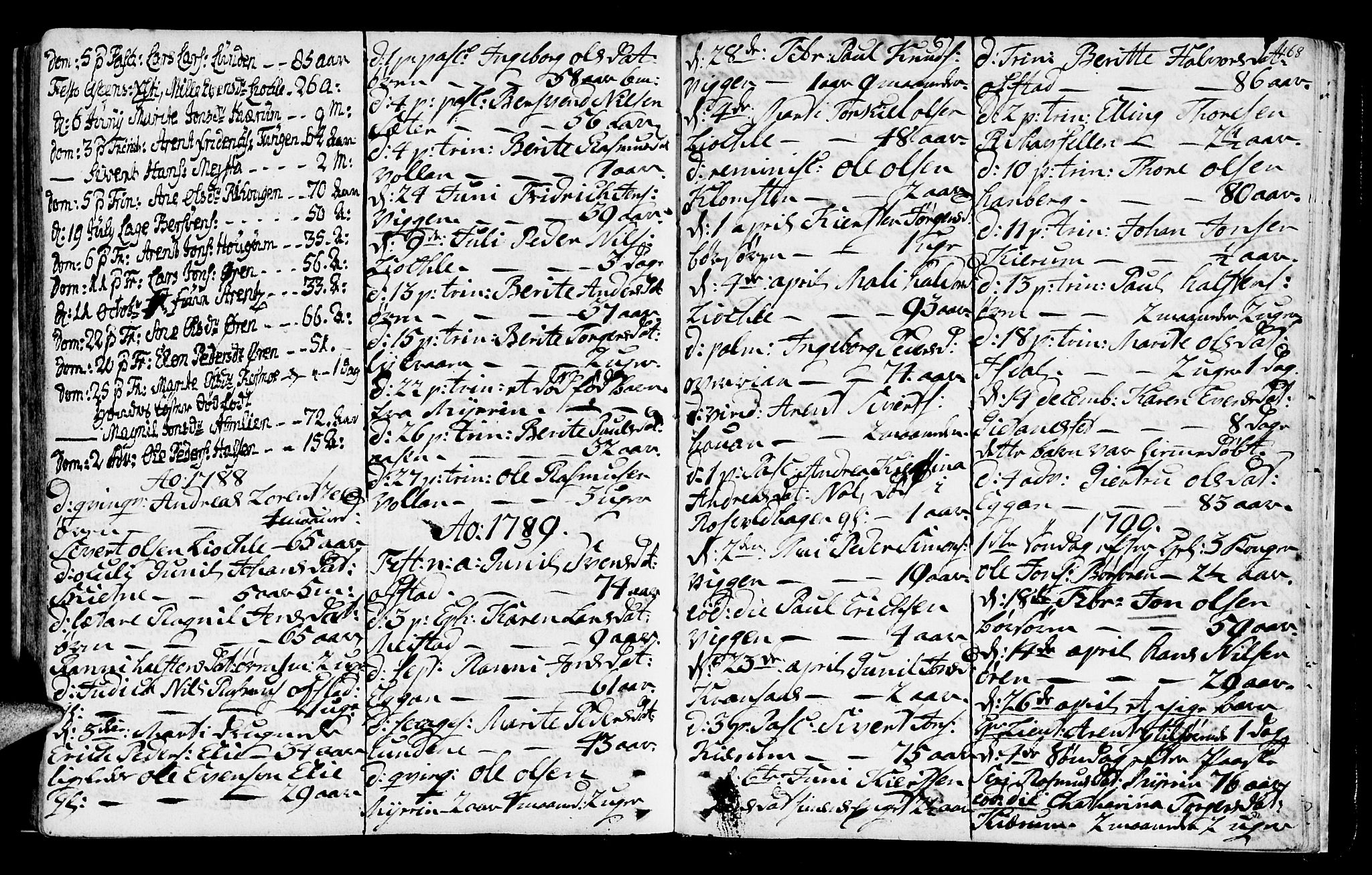 Ministerialprotokoller, klokkerbøker og fødselsregistre - Sør-Trøndelag, SAT/A-1456/665/L0768: Parish register (official) no. 665A03, 1754-1803, p. 168