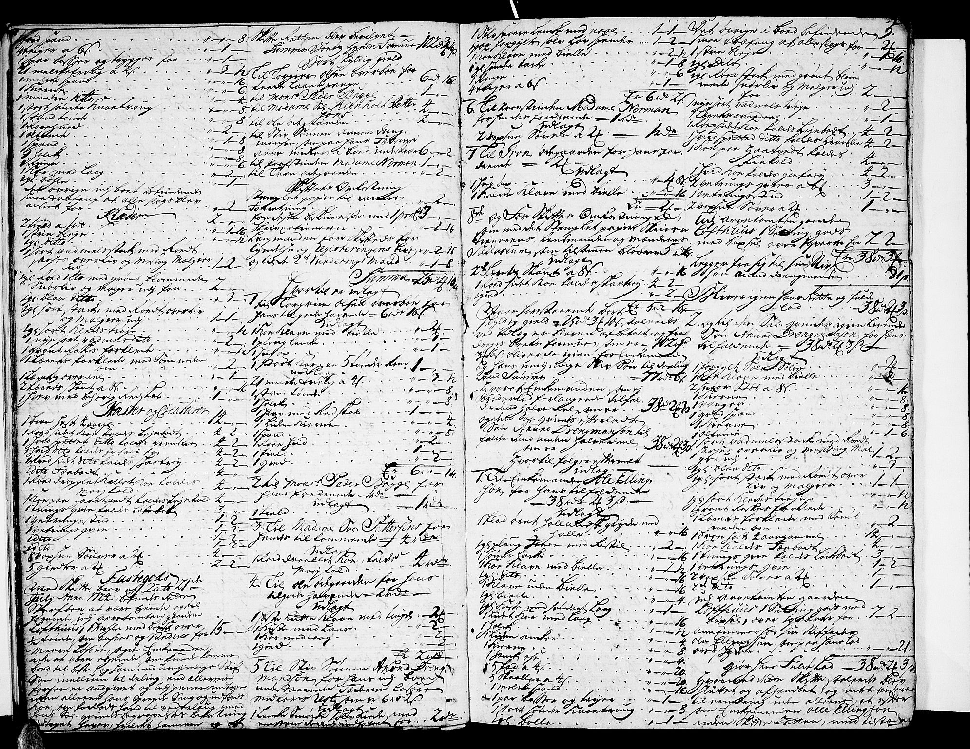 Nedre Telemark sorenskriveri, AV/SAKO-A-135/H/Hb/Hba/L0009: Skifteprotokoll, 1727-1736, p. 4b-5a