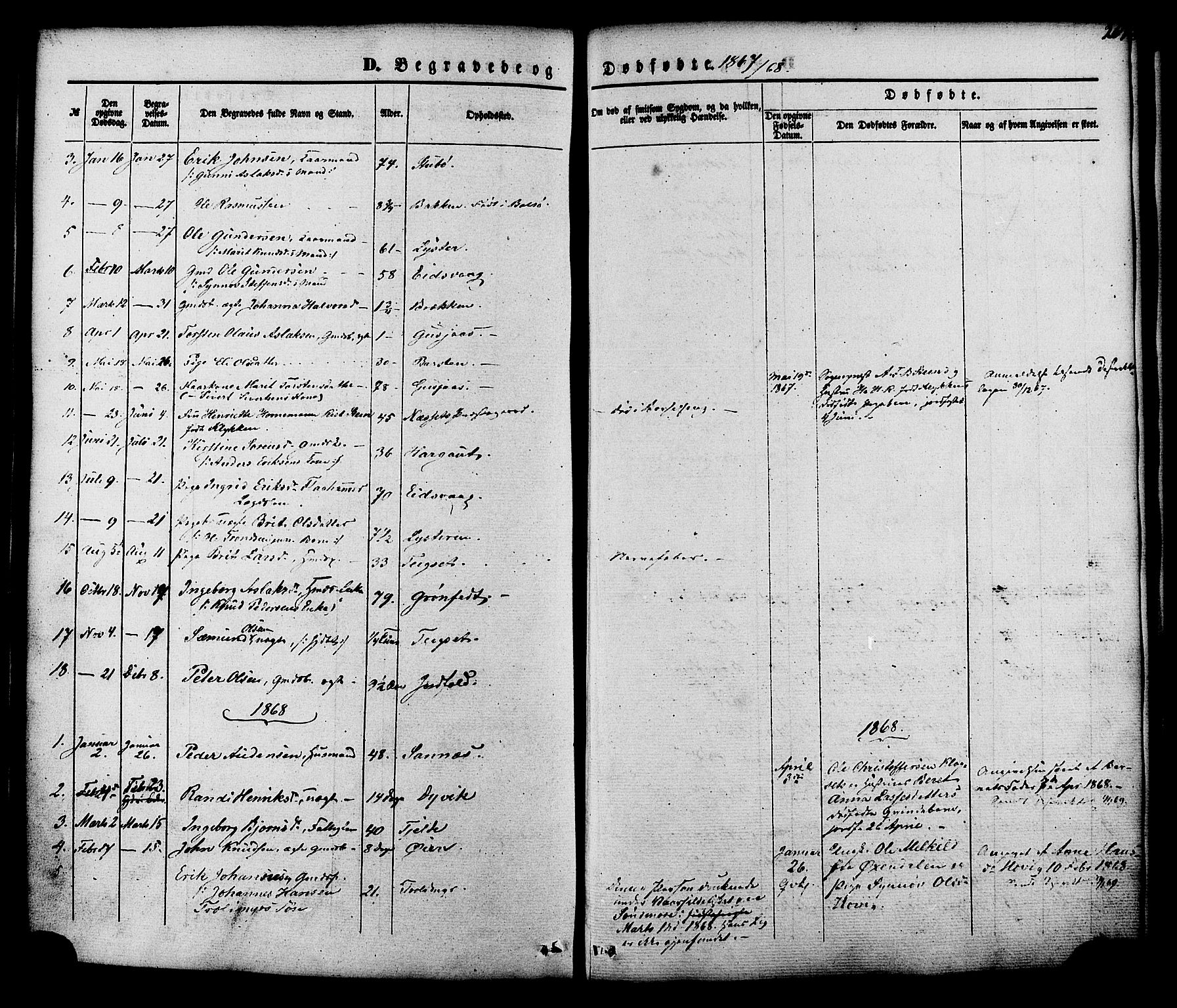 Ministerialprotokoller, klokkerbøker og fødselsregistre - Møre og Romsdal, SAT/A-1454/551/L0625: Parish register (official) no. 551A05, 1846-1879, p. 267