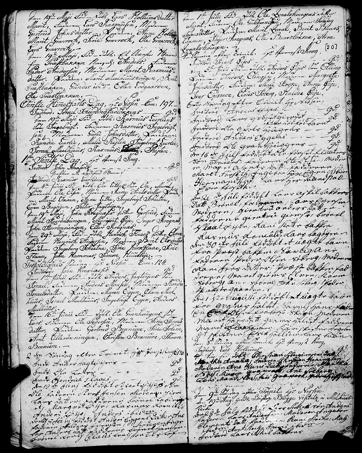 Ministerialprotokoller, klokkerbøker og fødselsregistre - Sør-Trøndelag, SAT/A-1456/691/L1091: Parish register (copy) no. 691C02, 1802-1815, p. 20