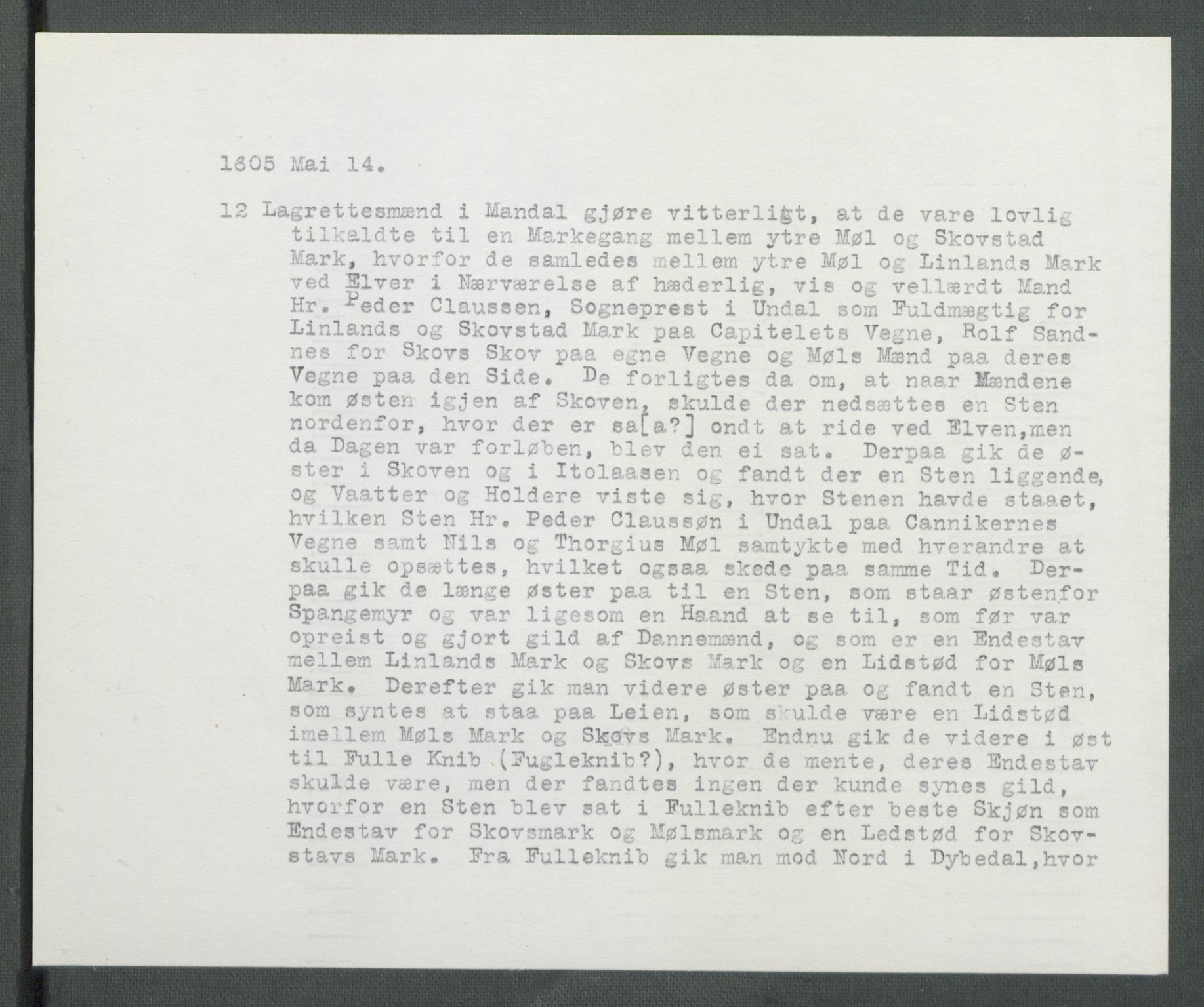 Riksarkivets diplomsamling, AV/RA-EA-5965/F02/L0114: Dokumenter, 1605, p. 26