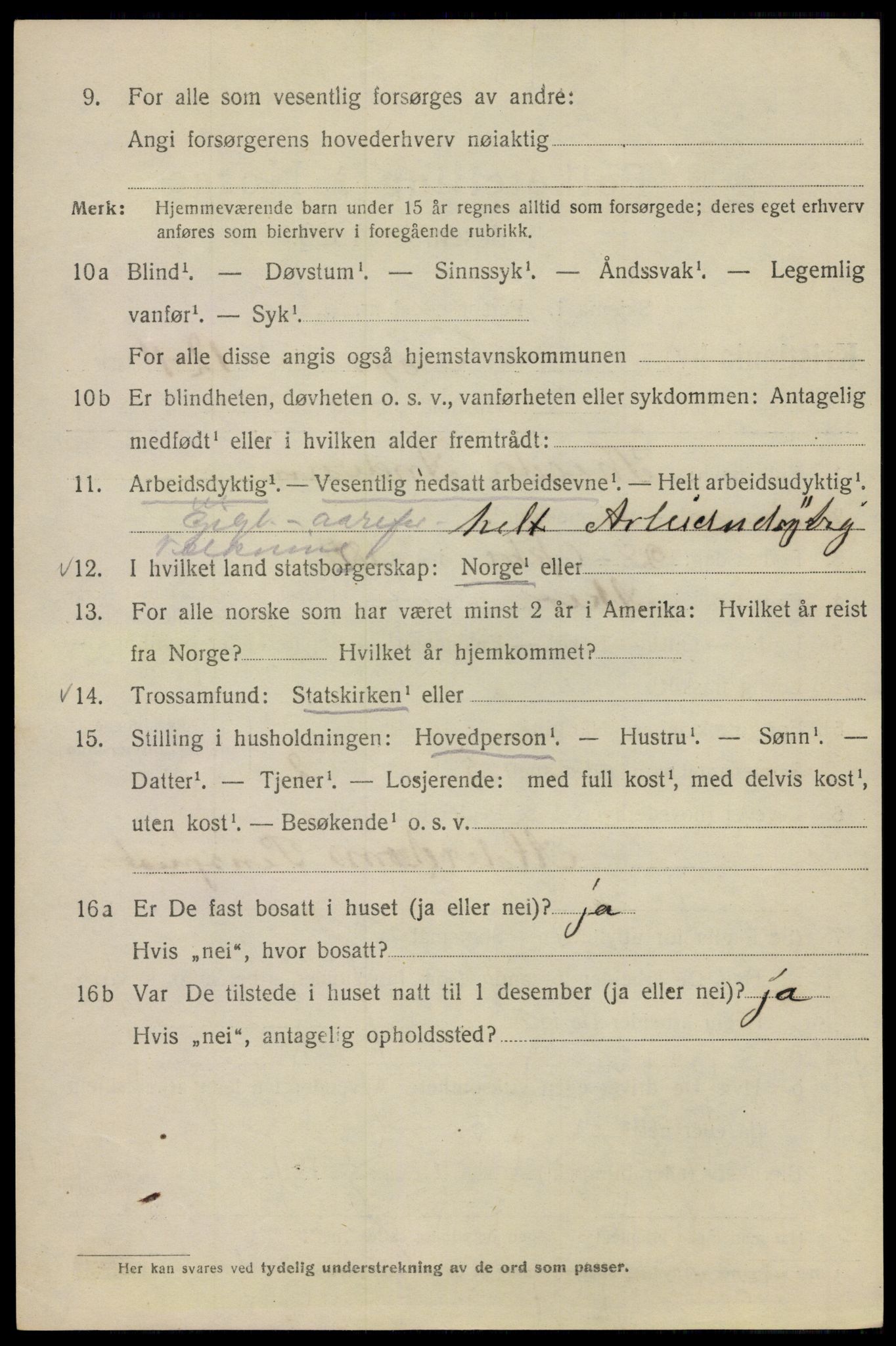 SAO, 1920 census for Kristiania, 1920, p. 199892