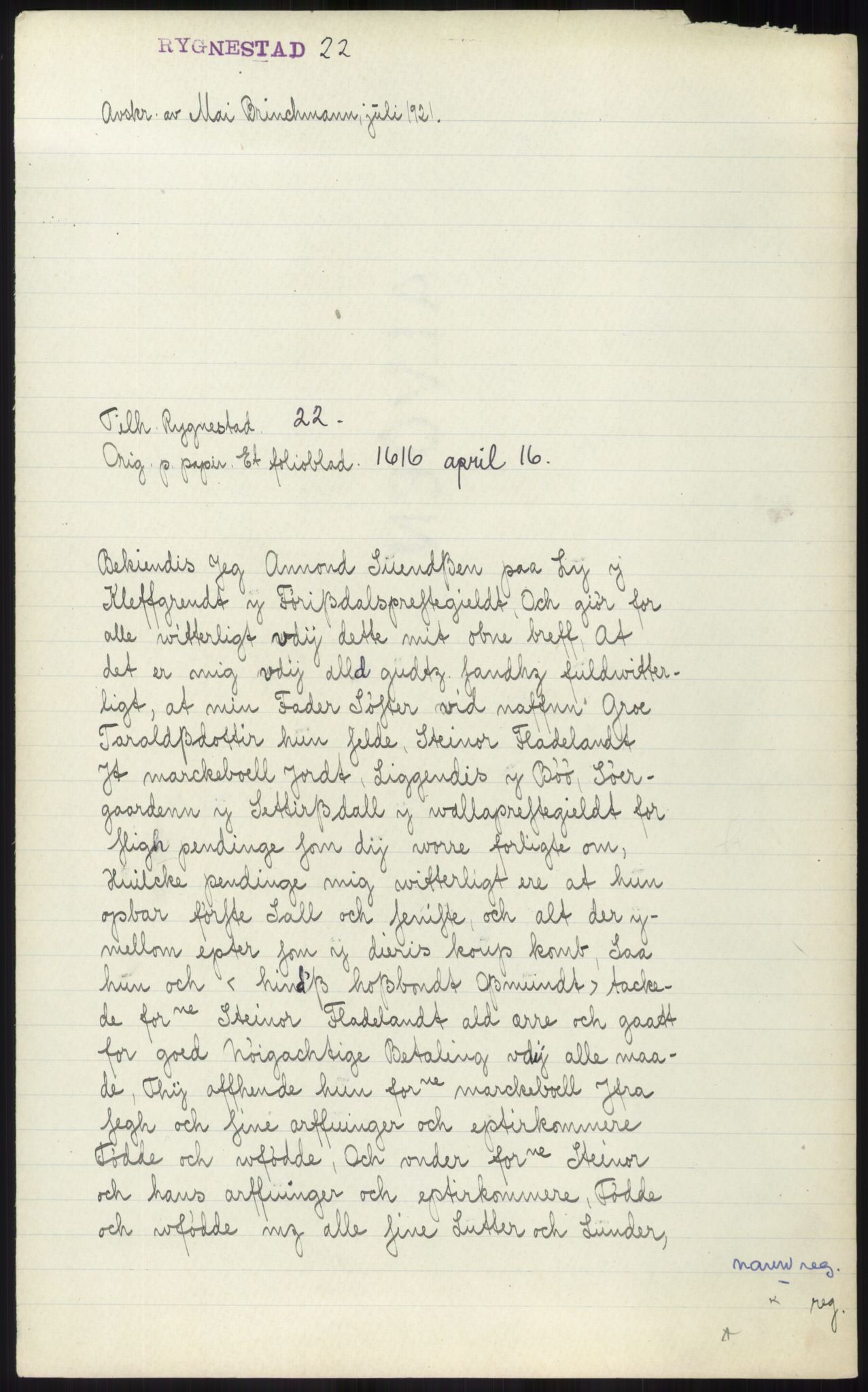 Samlinger til kildeutgivelse, Diplomavskriftsamlingen, AV/RA-EA-4053/H/Ha, p. 1303