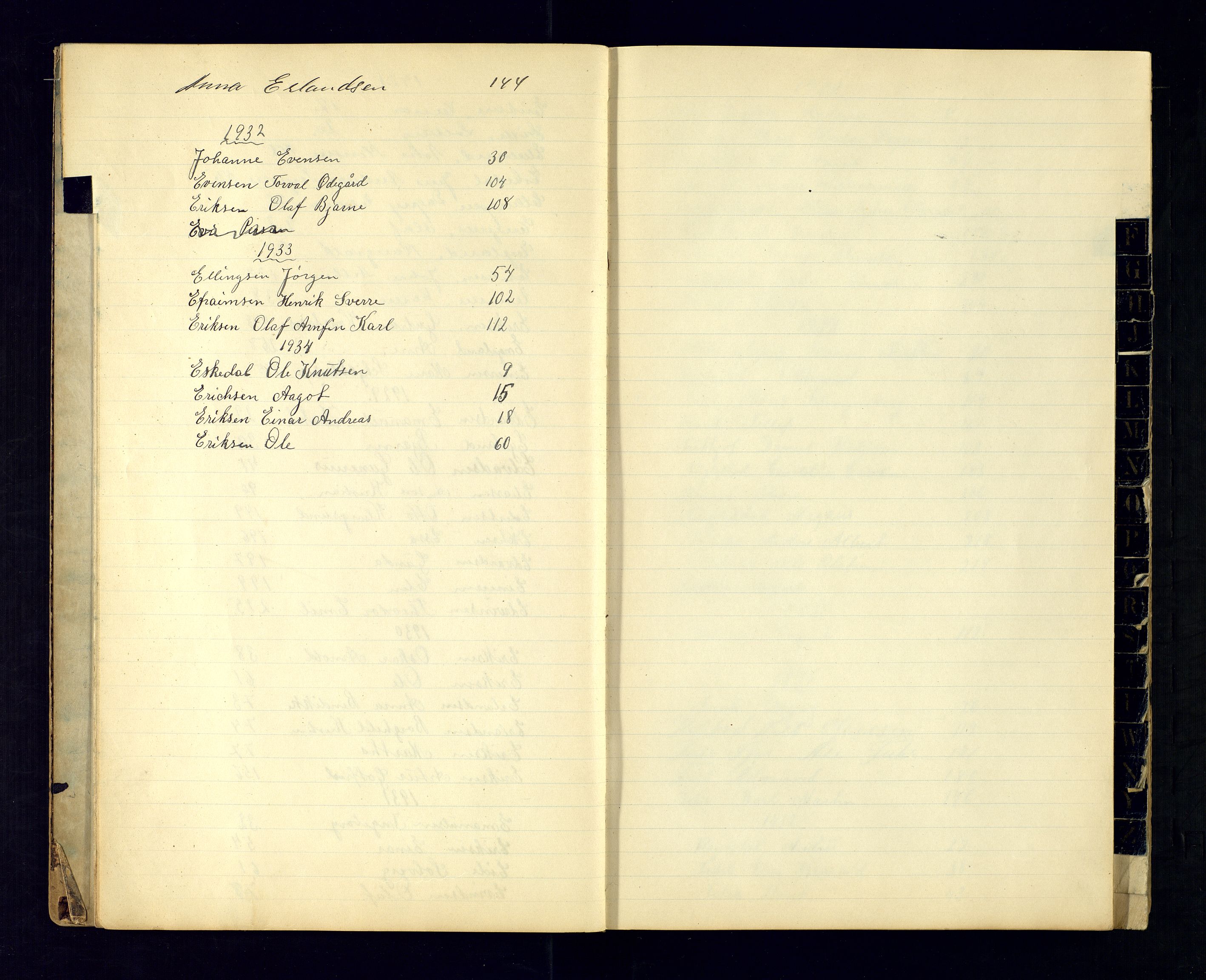 Grimstad politistasjon, AV/SAK-1243-0003/K/Ka/L0003: Passprotokoll nr 123, 1928-1934, p. 11