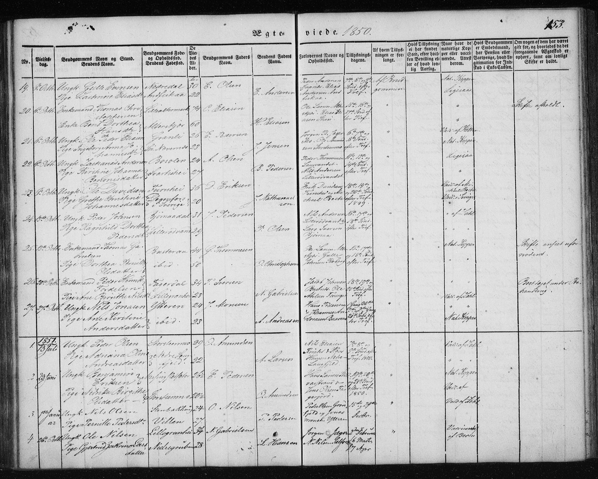 Ministerialprotokoller, klokkerbøker og fødselsregistre - Nordland, SAT/A-1459/827/L0391: Parish register (official) no. 827A03, 1842-1852, p. 153