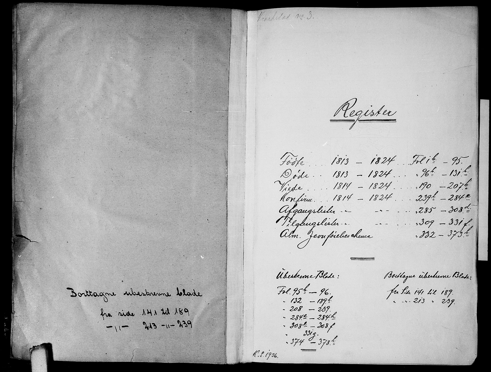 Kråkstad prestekontor Kirkebøker, SAO/A-10125a/F/Fa/L0003: Parish register (official) no. I 3, 1813-1824