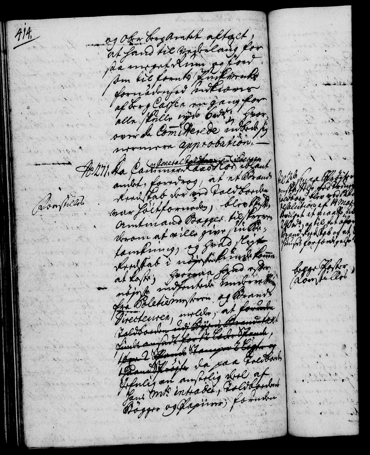 Rentekammeret, Kammerkanselliet, RA/EA-3111/G/Gh/Gha/L0022: Norsk ekstraktmemorialprotokoll (merket RK 53.67), 1739-1741, p. 414