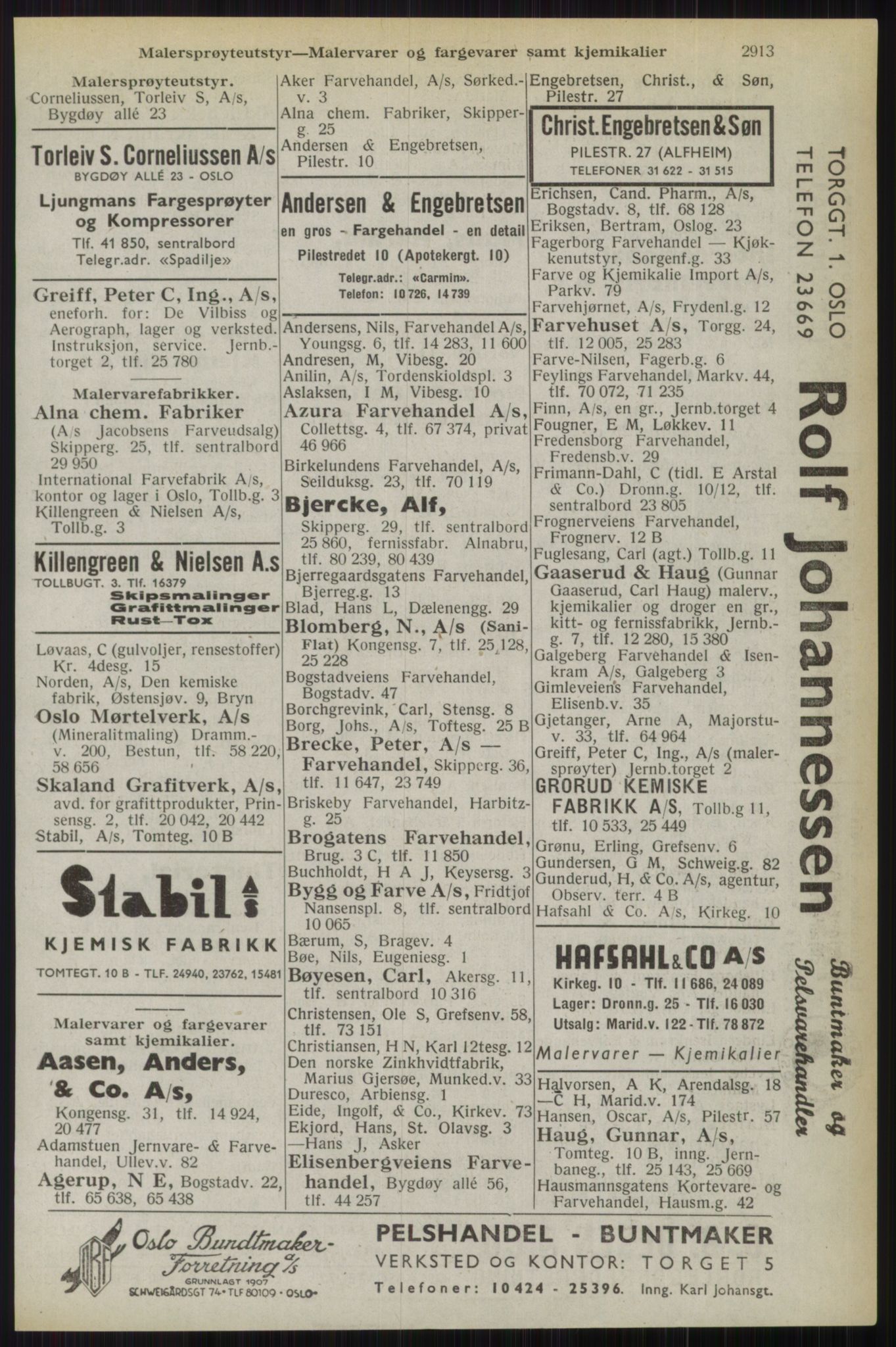 Kristiania/Oslo adressebok, PUBL/-, 1944, p. 2913