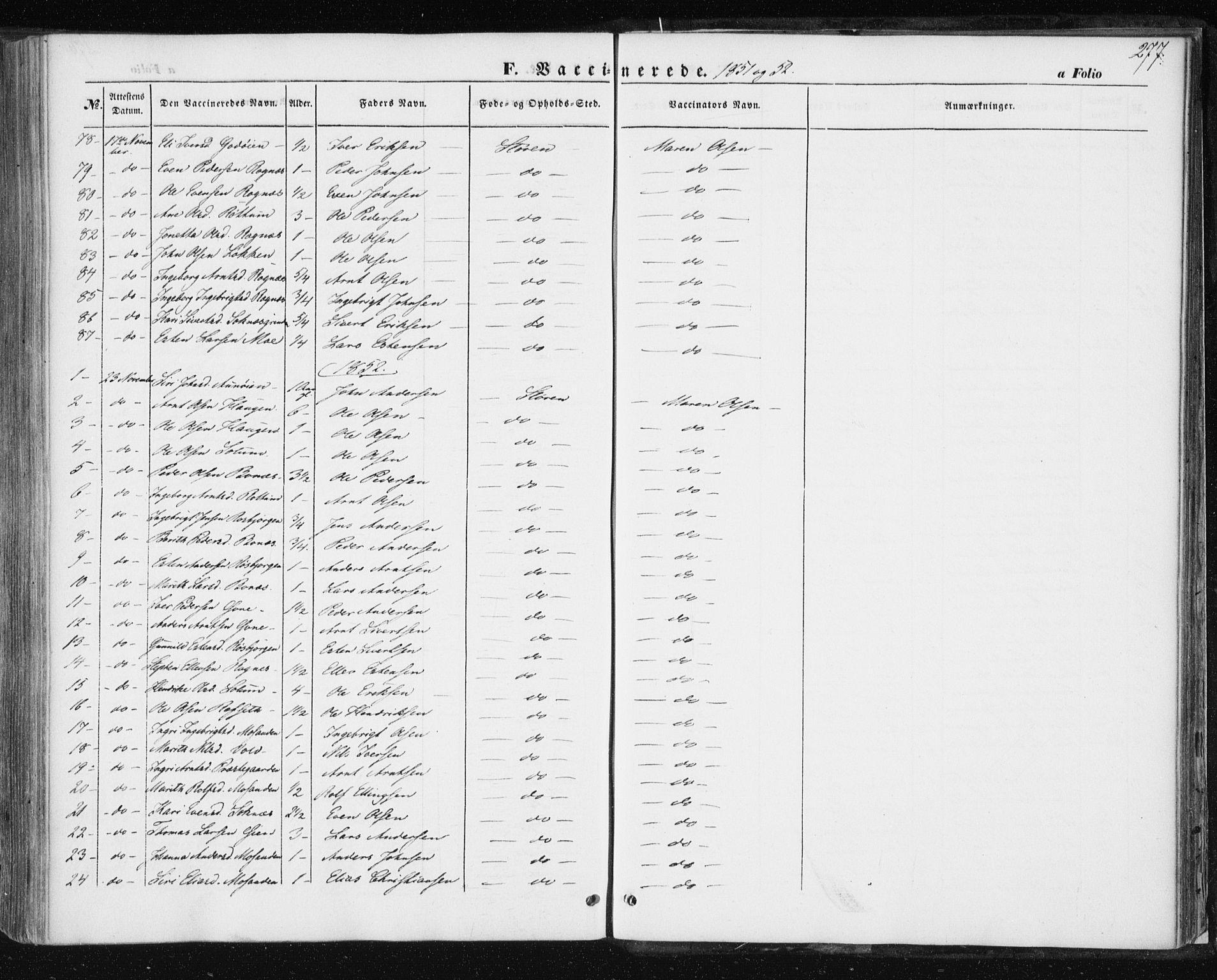 Ministerialprotokoller, klokkerbøker og fødselsregistre - Sør-Trøndelag, SAT/A-1456/687/L1000: Parish register (official) no. 687A06, 1848-1869, p. 277