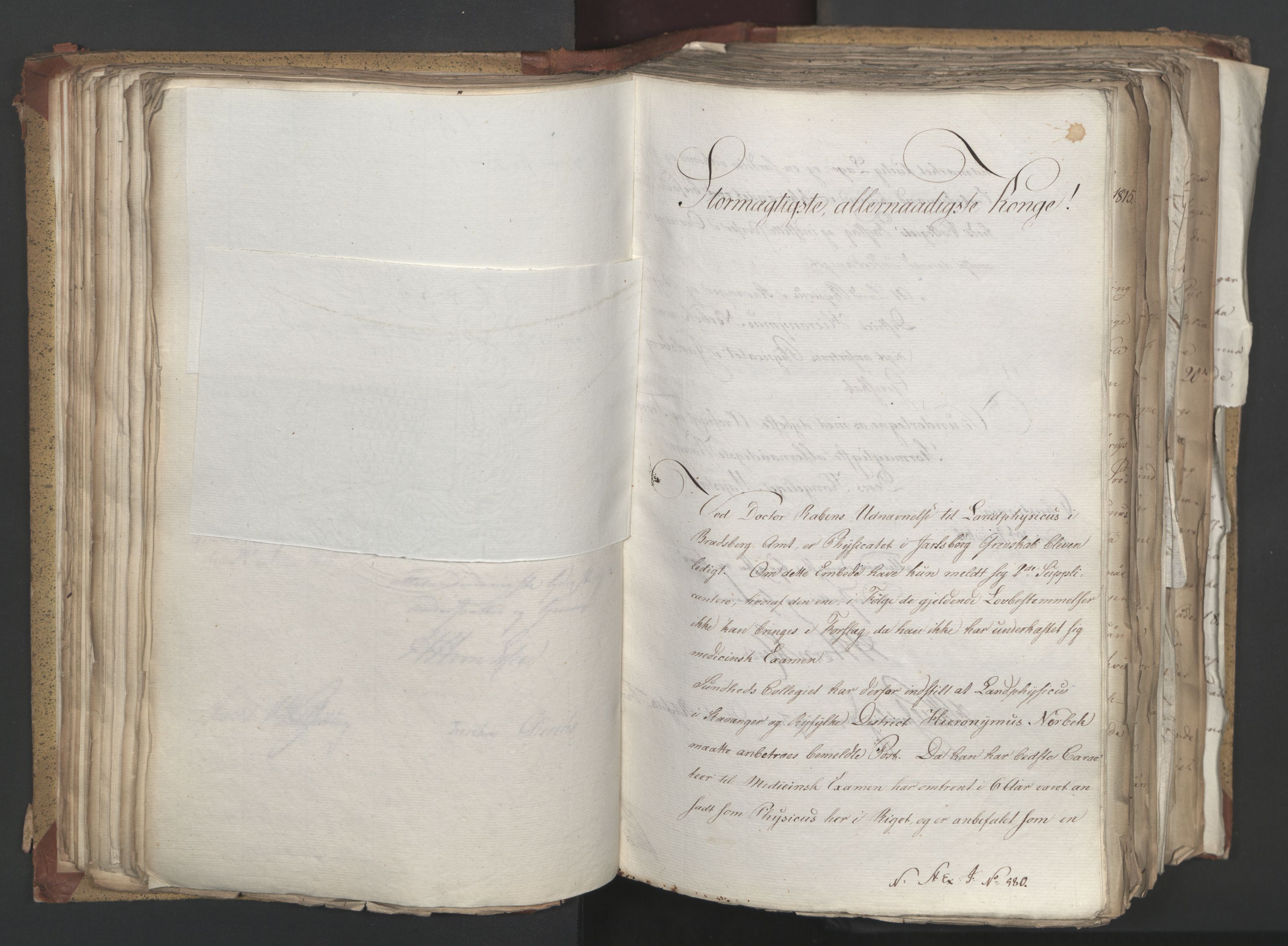 Statsrådsavdelingen i Stockholm, AV/RA-S-1003/D/Da/L0003: Regjeringsinnstillinger nr. 519-787, 1815, p. 132