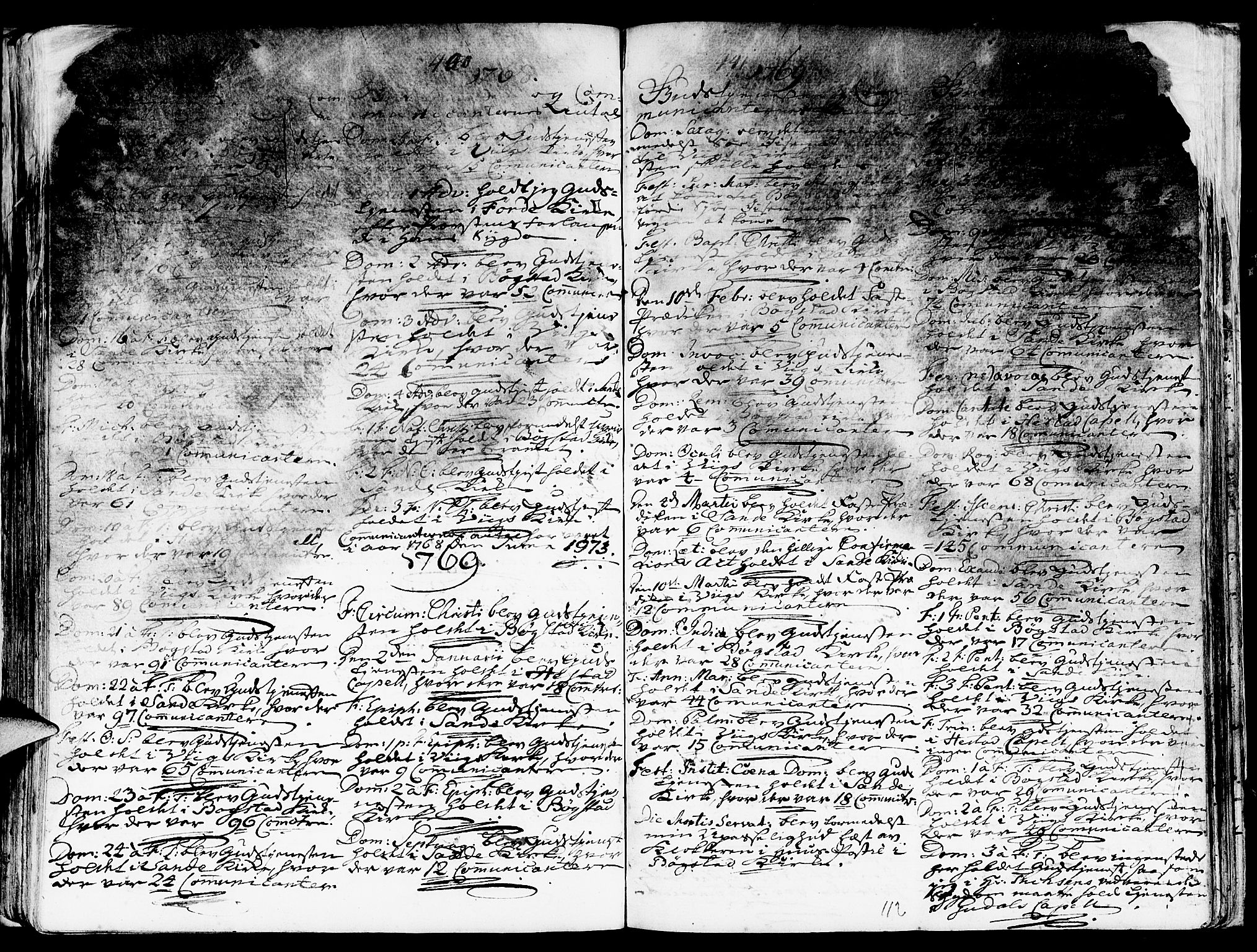 Gaular sokneprestembete, AV/SAB-A-80001/H/Haa: Parish register (official) no. A 1, 1755-1785, p. 112