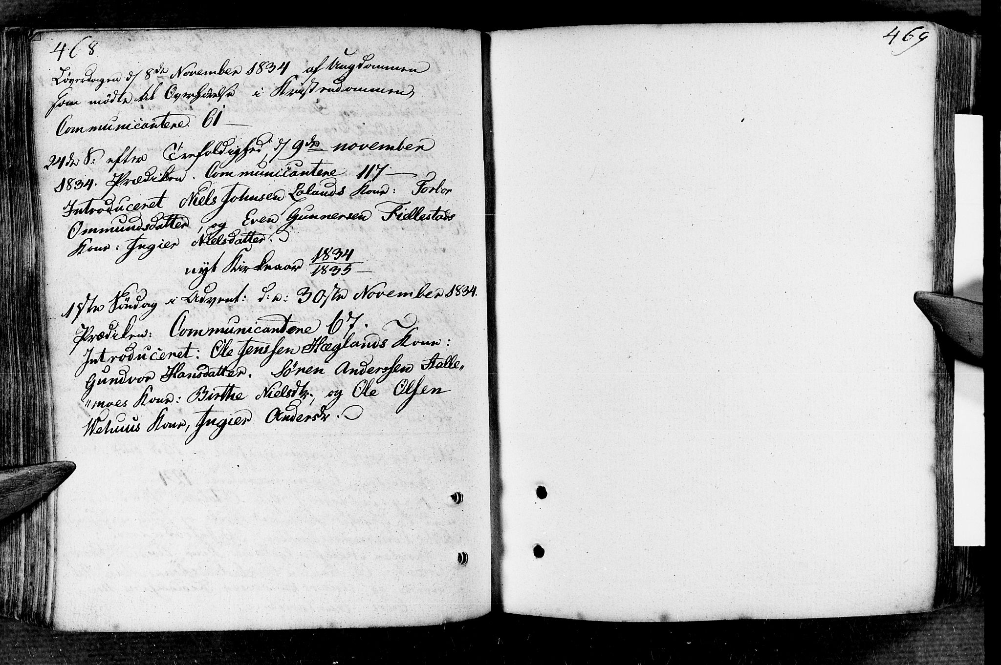 Vennesla sokneprestkontor, AV/SAK-1111-0045/Fa/Fac/L0002: Parish register (official) no. A 2, 1785-1834, p. 468-469