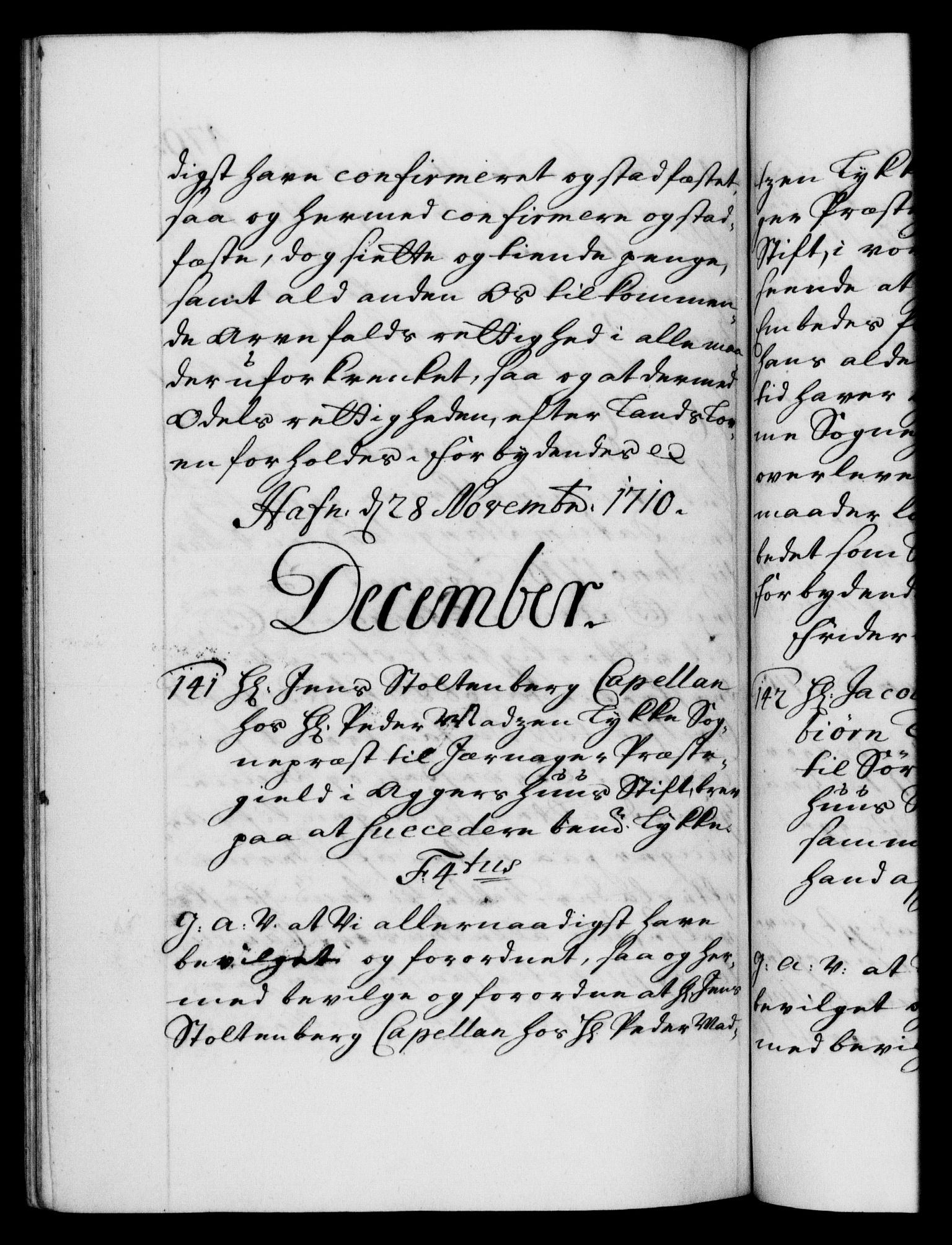 Danske Kanselli 1572-1799, RA/EA-3023/F/Fc/Fca/Fcaa/L0020: Norske registre, 1708-1711, p. 470b