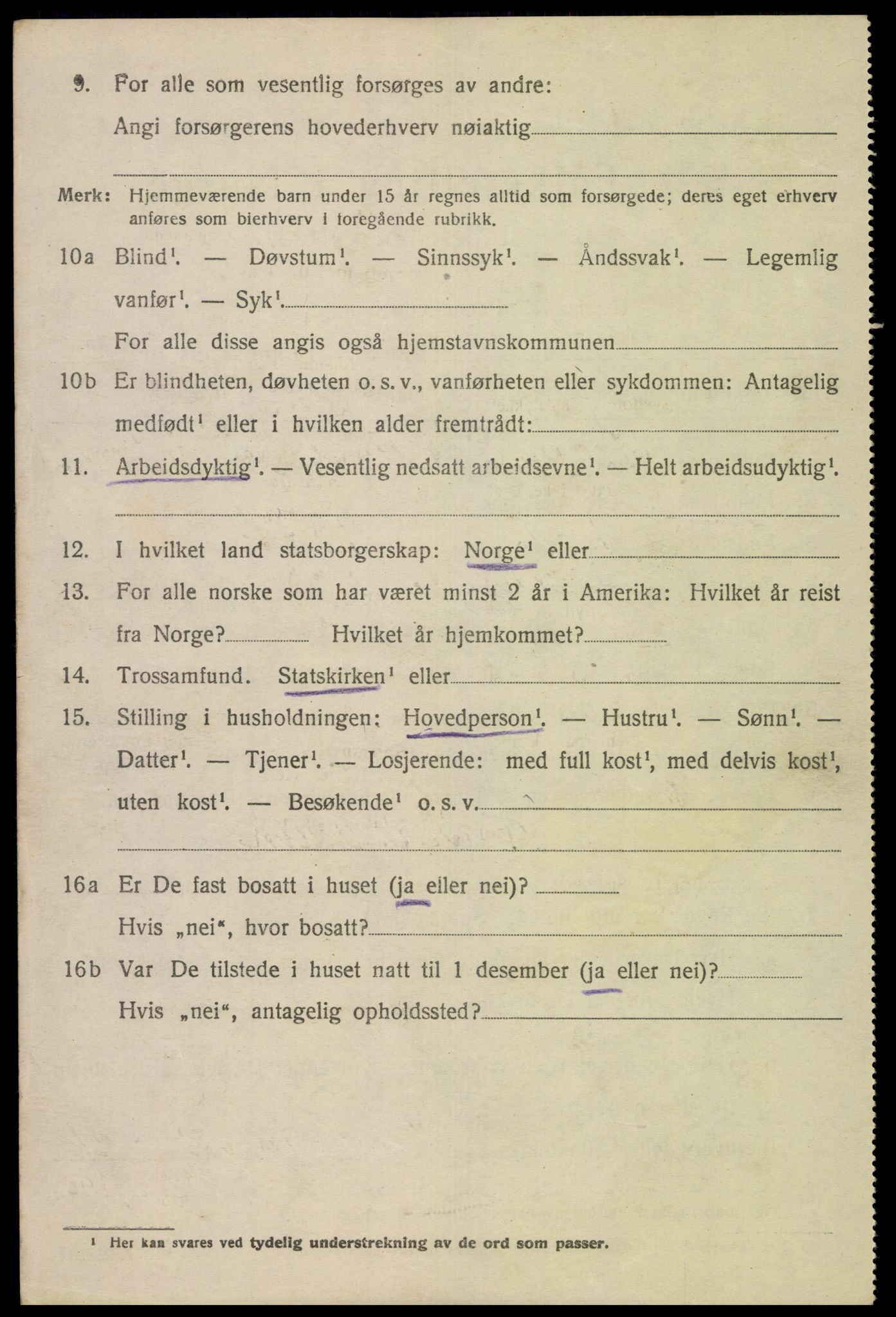 SAK, 1920 census for Øvre Sirdal, 1920, p. 896