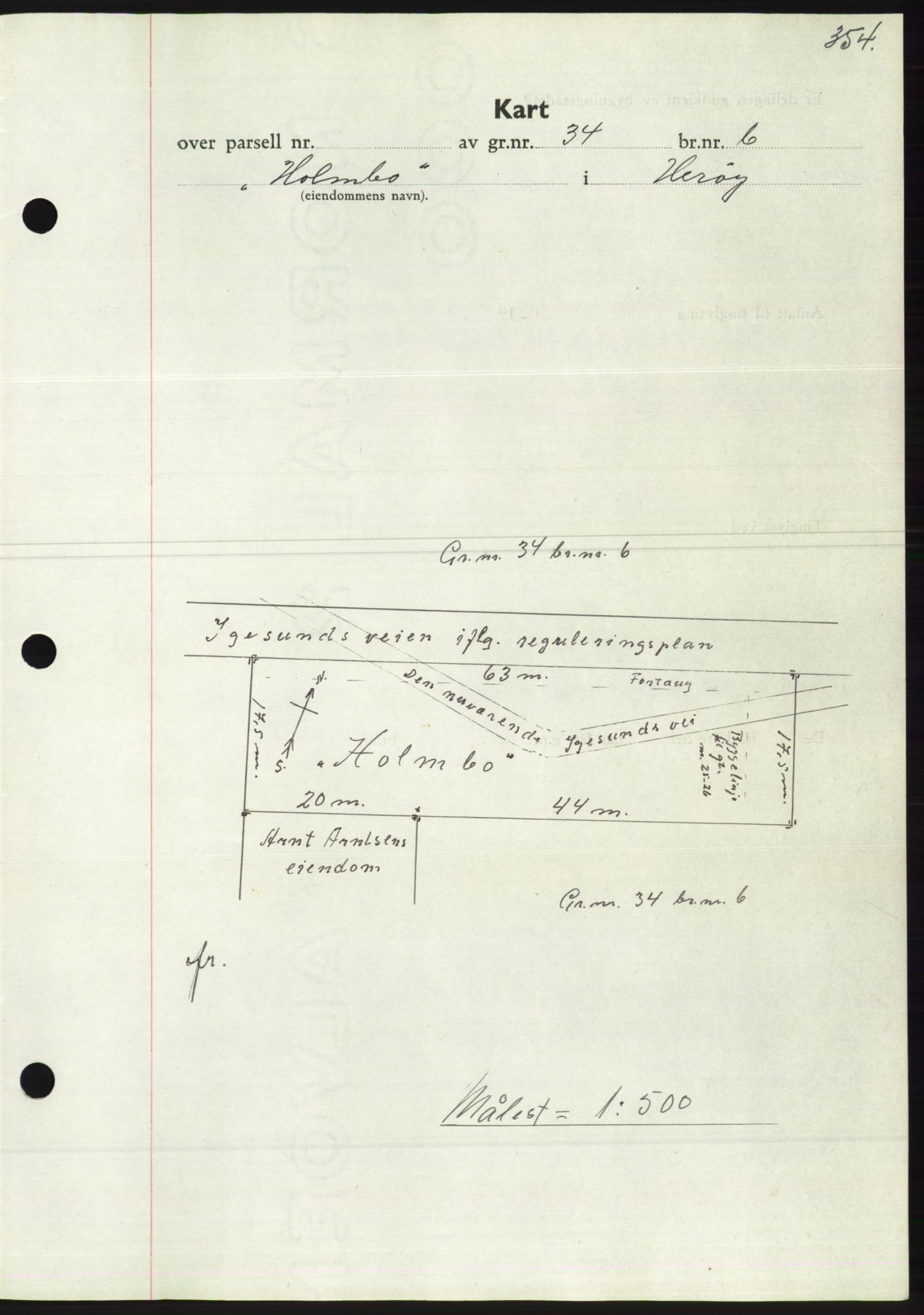 Søre Sunnmøre sorenskriveri, AV/SAT-A-4122/1/2/2C/L0067: Mortgage book no. 61, 1938-1939, Diary no: : 318/1939